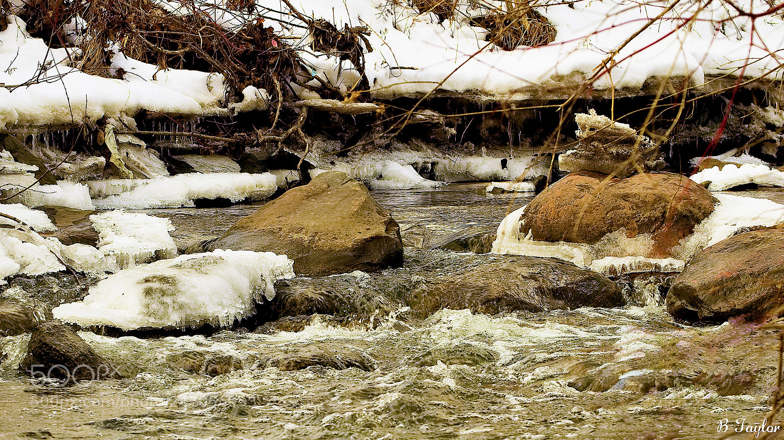 Sony SLT-A57 sample photo. Winter melt photography