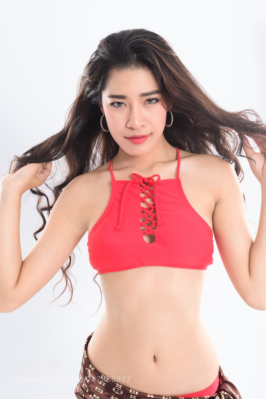 Nikon D500 sample photo. Asian girl wearing red photography