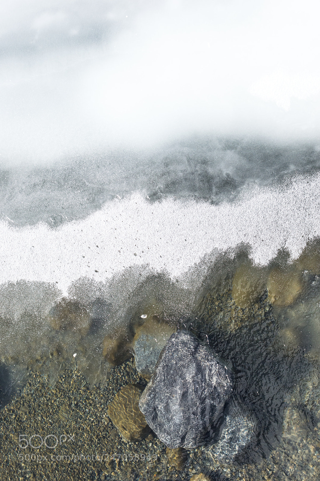 Nikon D3200 sample photo. Rock on the water photography