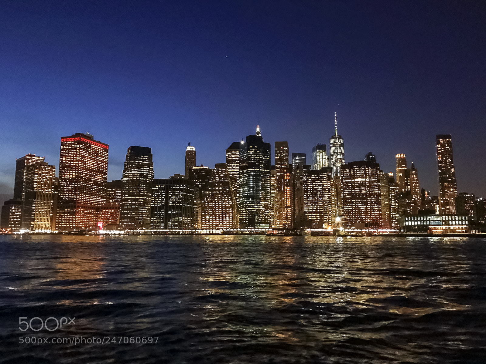 Apple iPhone 7 Plus sample photo. Downtown manhattan taken from photography