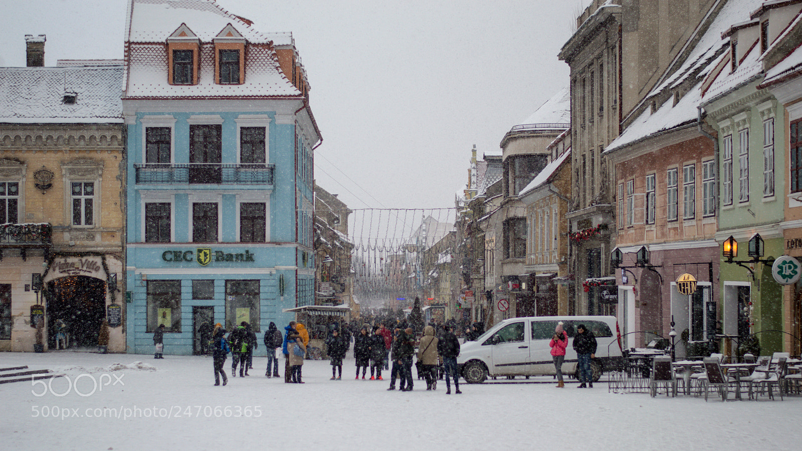 Nikon D3200 sample photo. Snowy street photography