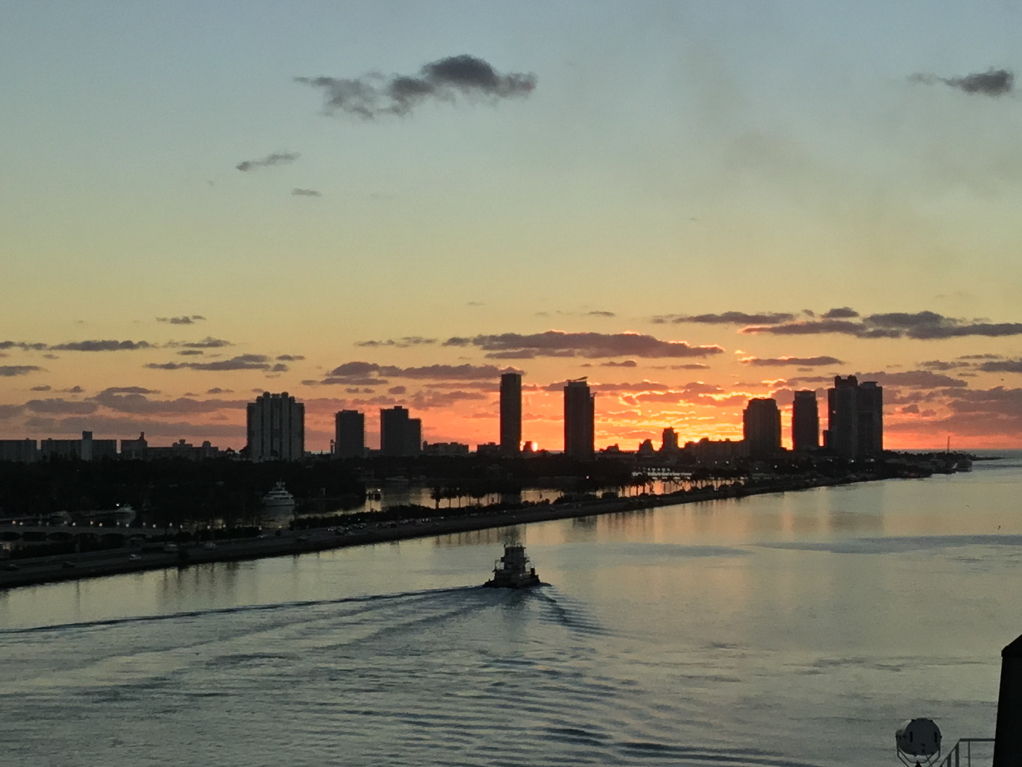 Apple iPad (5th generation) sample photo. Miami sunrise photography