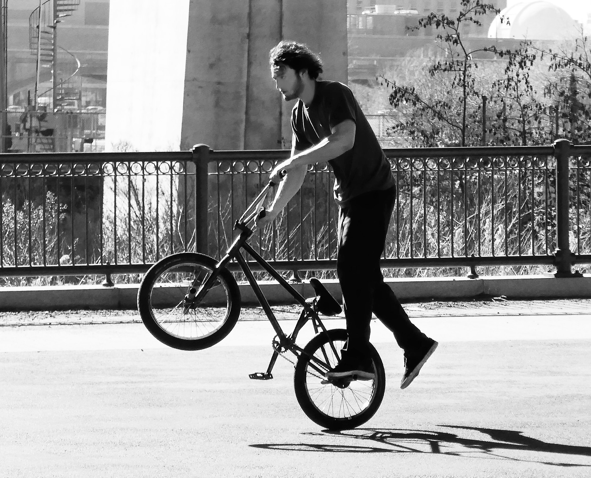 Panasonic Lumix DMC-ZS100 (Lumix DMC-TZ100) sample photo. Trick bike riding photography