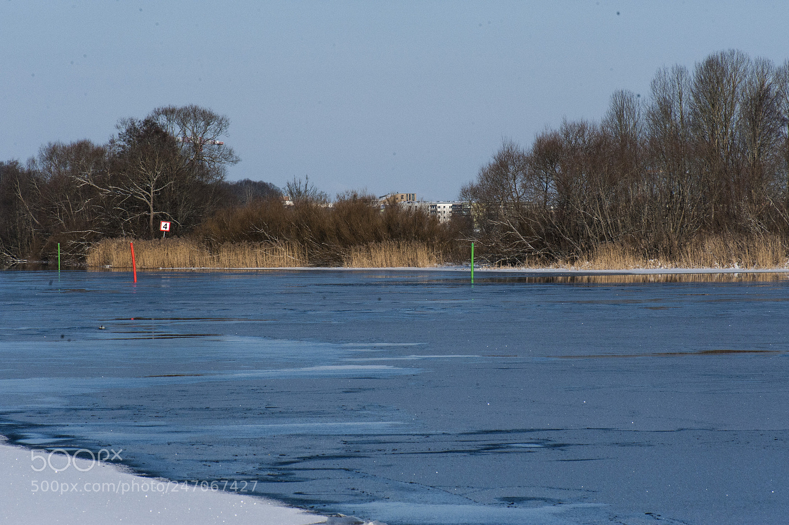 Nikon D700 sample photo. The ice covered river photography