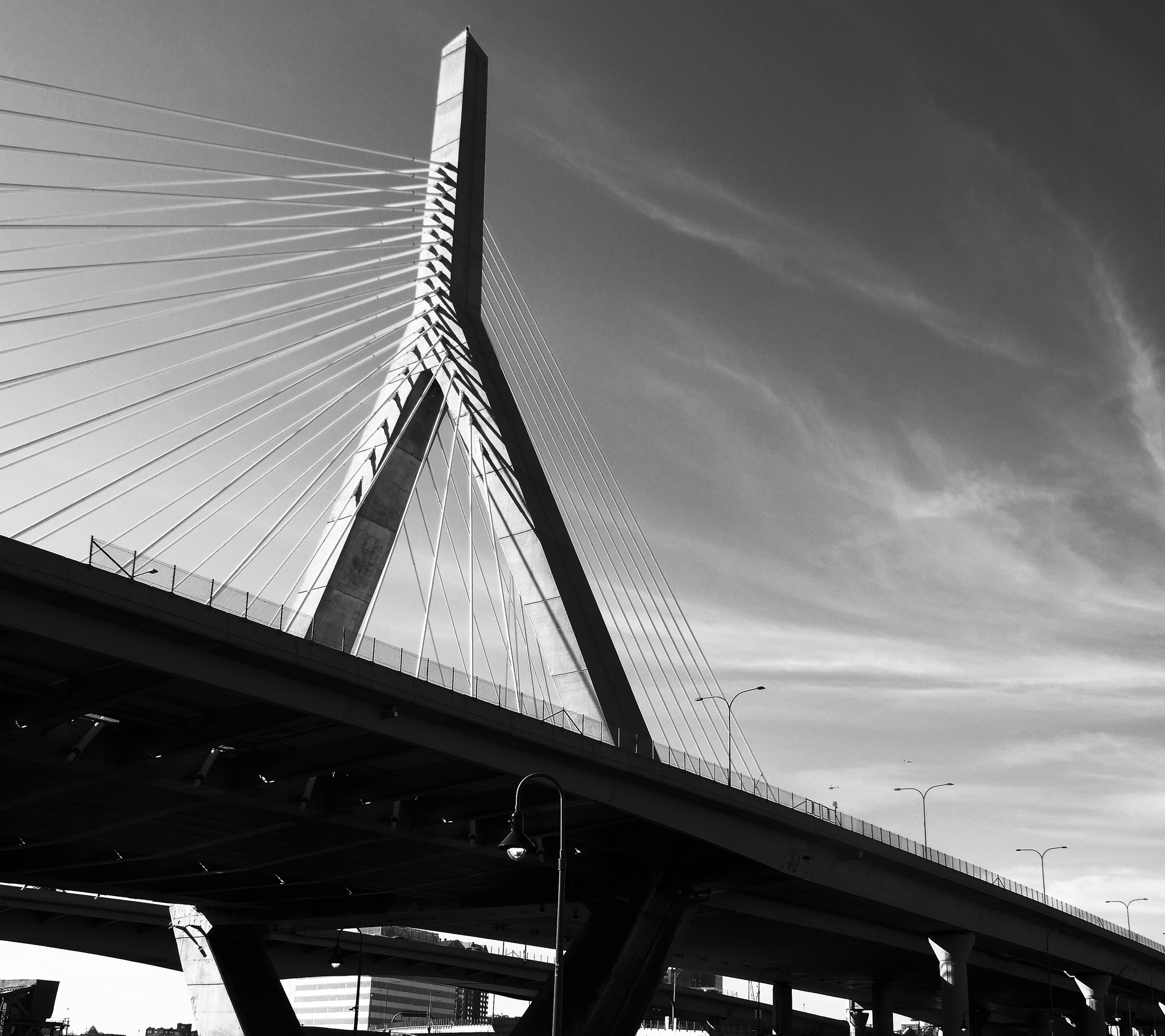 Panasonic Lumix DMC-ZS100 (Lumix DMC-TZ100) sample photo. Zakim bridge # three boston ma photography