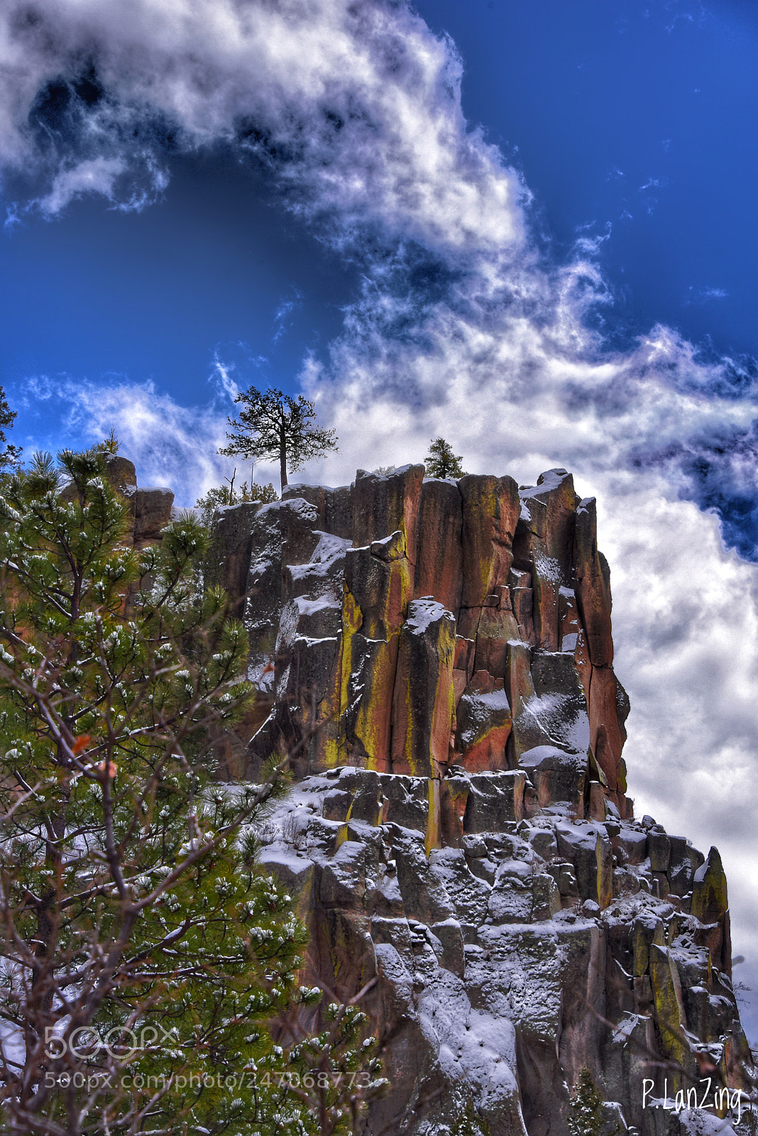 Nikon D810 sample photo. Winter cliff photography