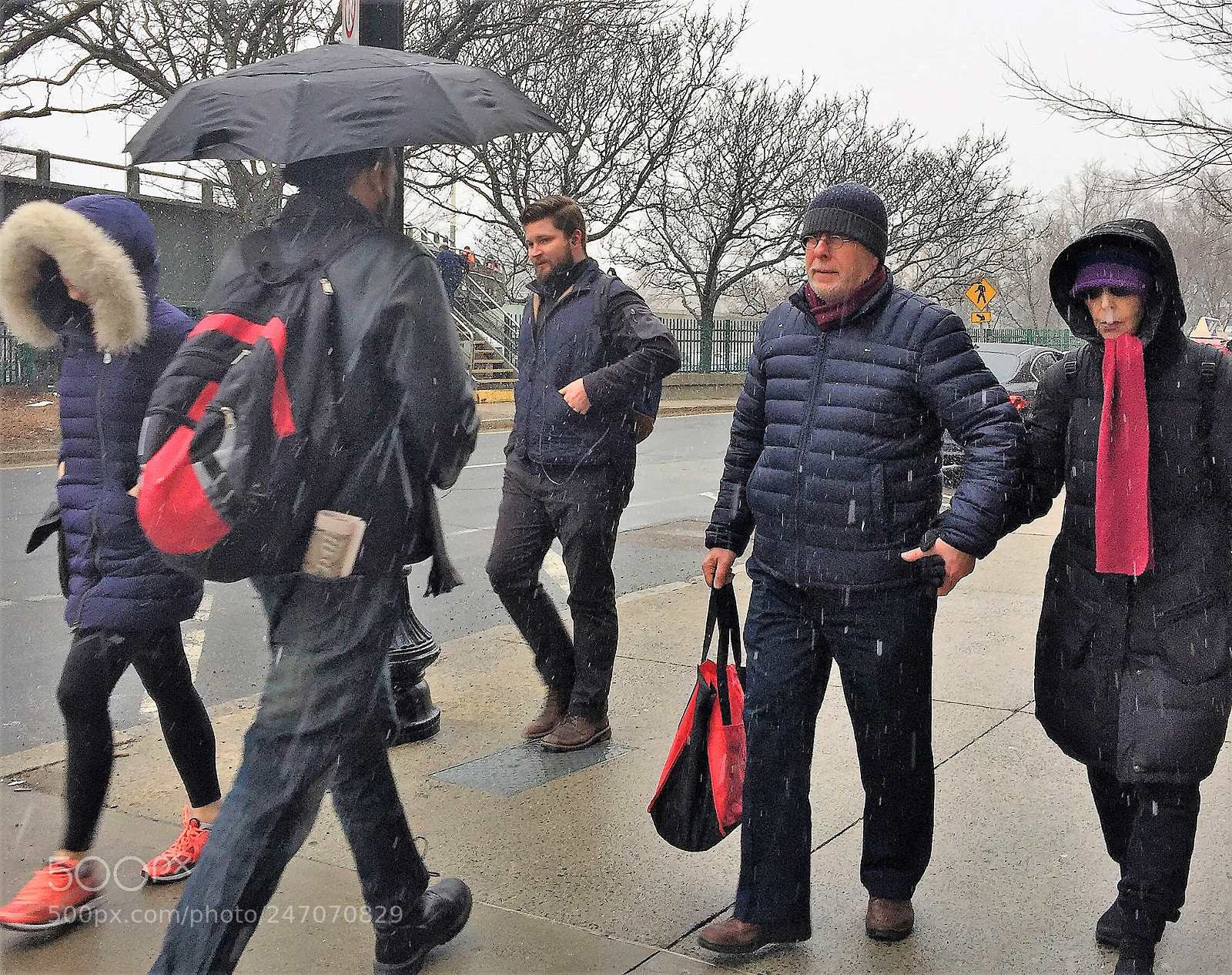 Apple iPhone 6 Plus sample photo. Snow flurries in boston photography