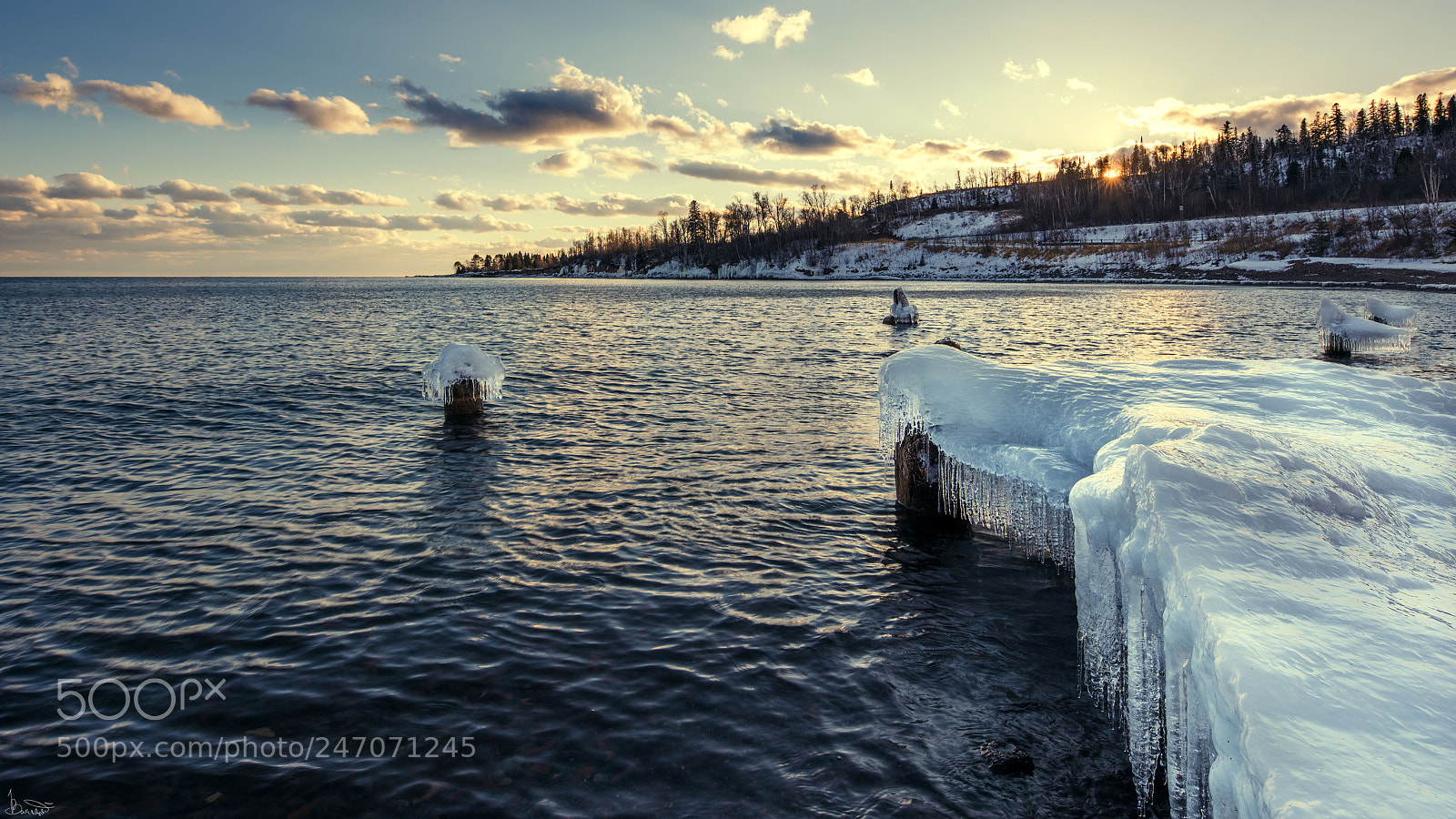 Nikon D810 sample photo. Sunset on the lake photography
