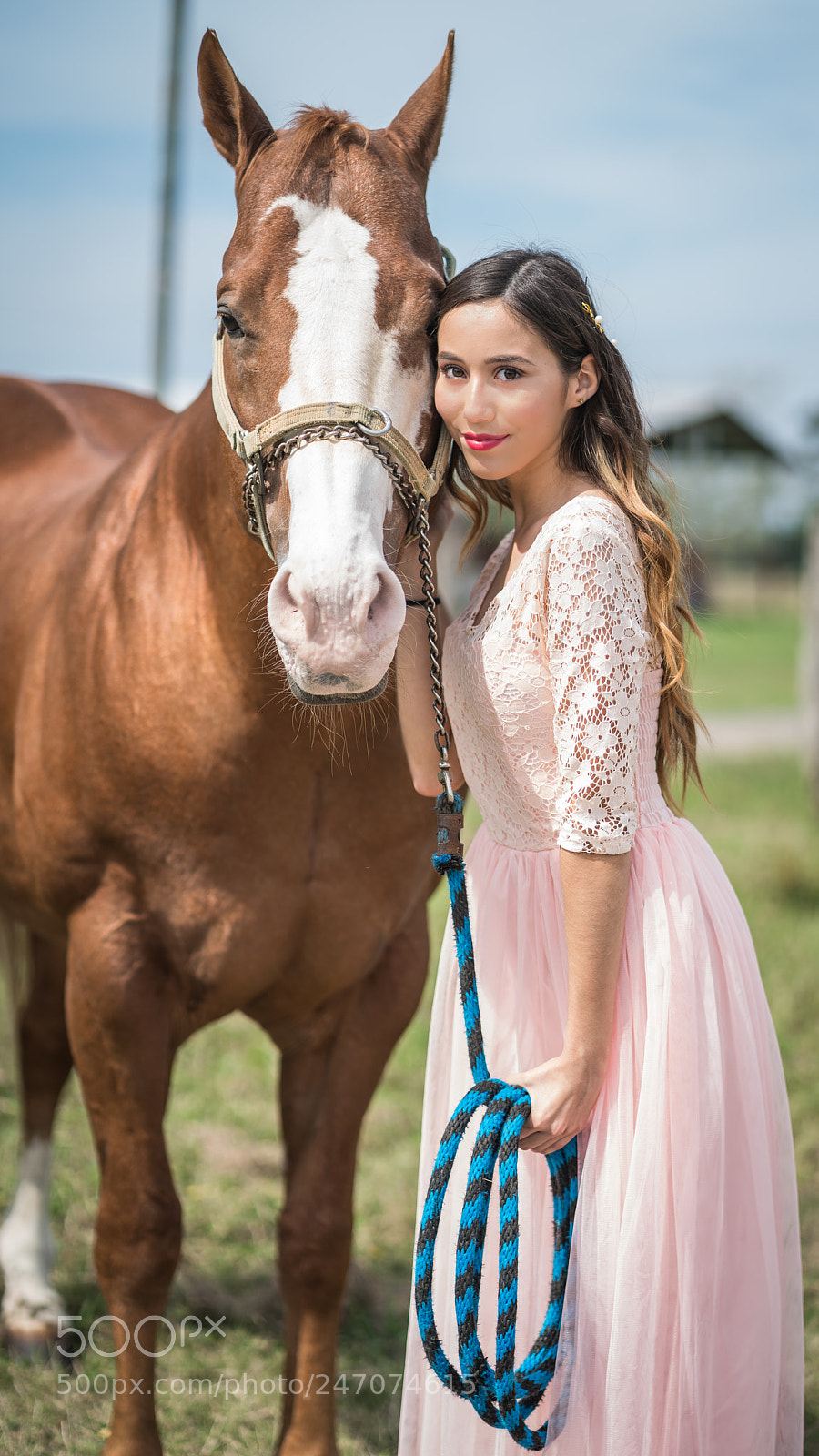 Sony a7R II sample photo. Model with horse photography