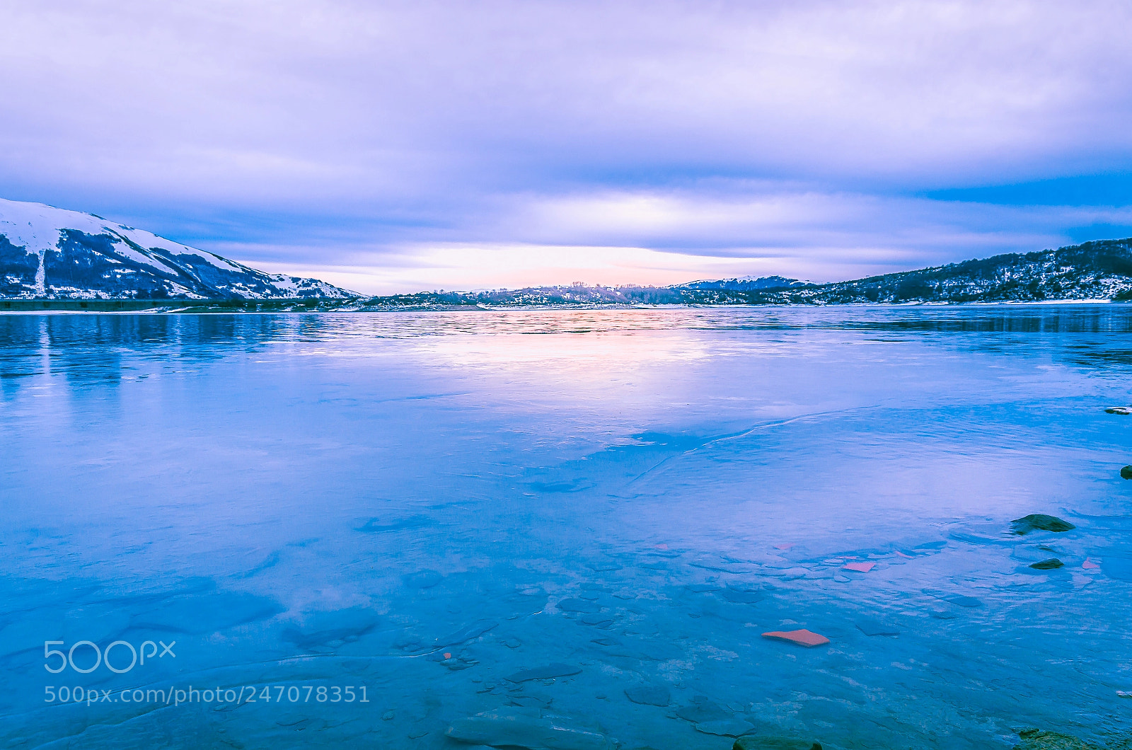 Pentax K-5 sample photo. Frozen lake photography