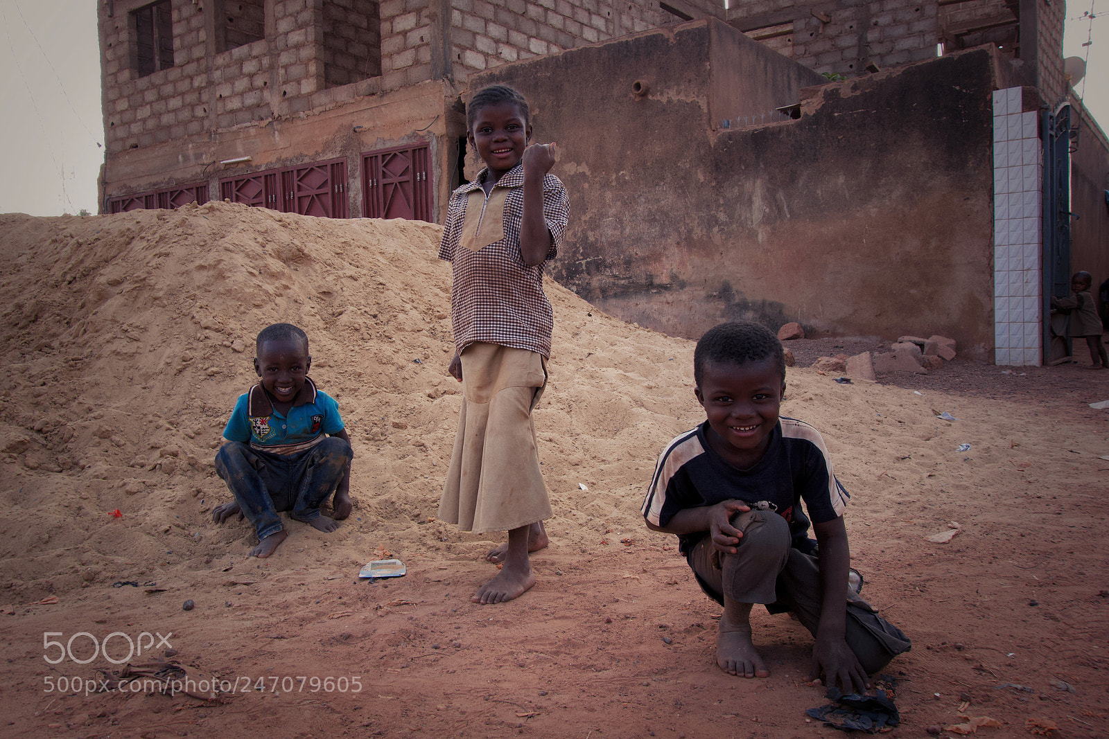 Sony Cyber-shot DSC-RX100 sample photo. Four kids in ouaga photography