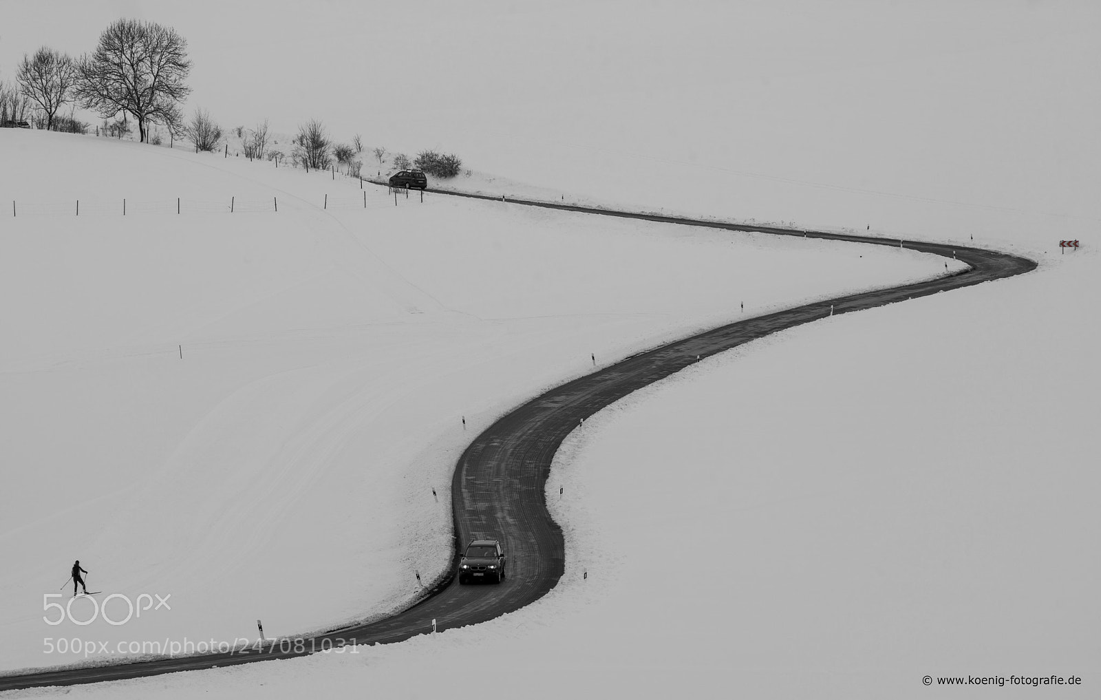 Nikon D600 sample photo. Road in winter photography
