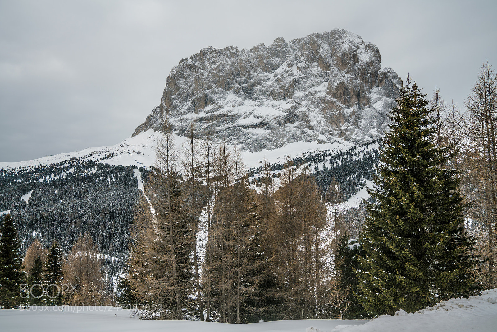 Sony a7R II sample photo. Langkofel no sun photography