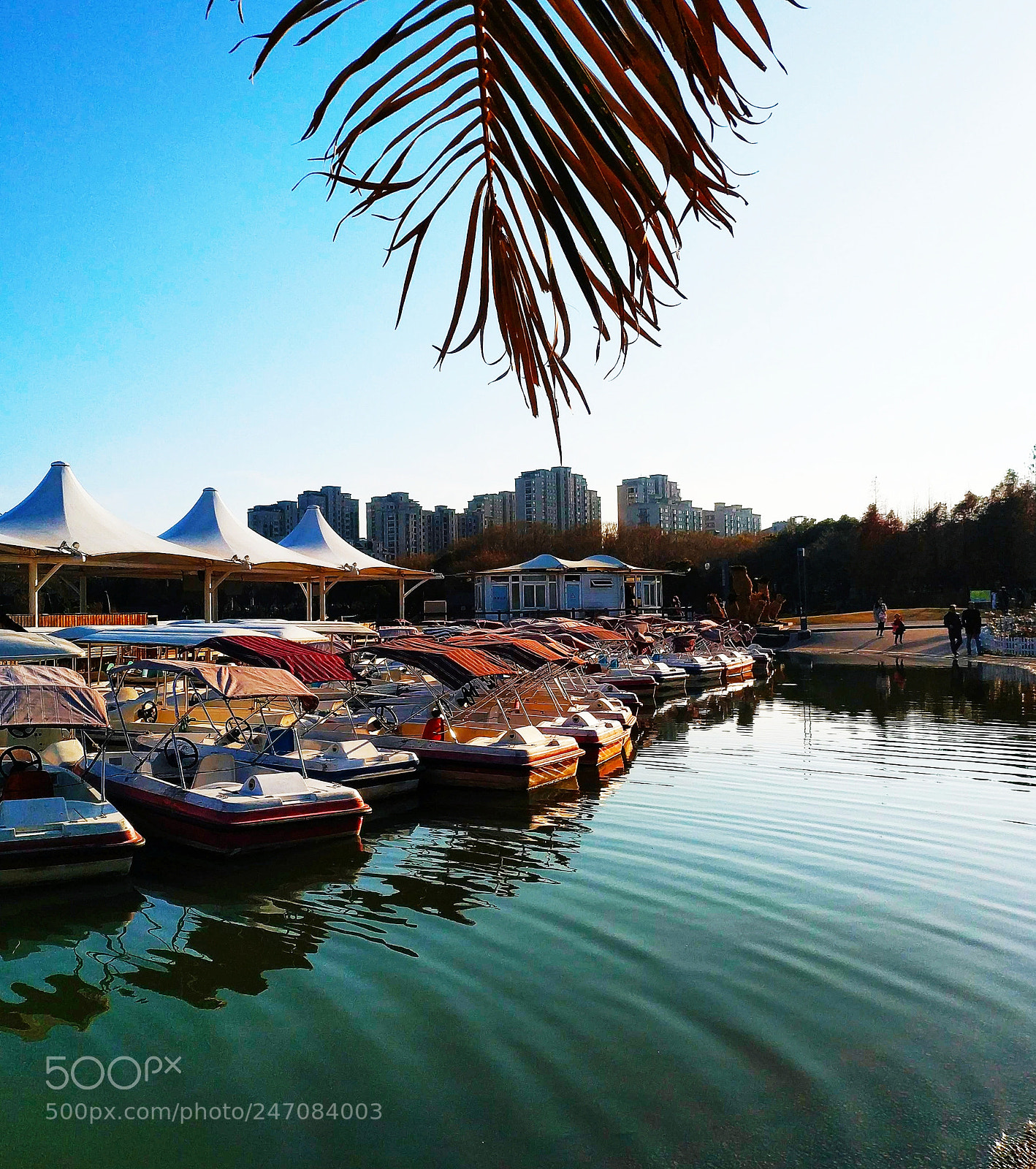 Xiaomi MIX 2 sample photo. Boats in lake photography