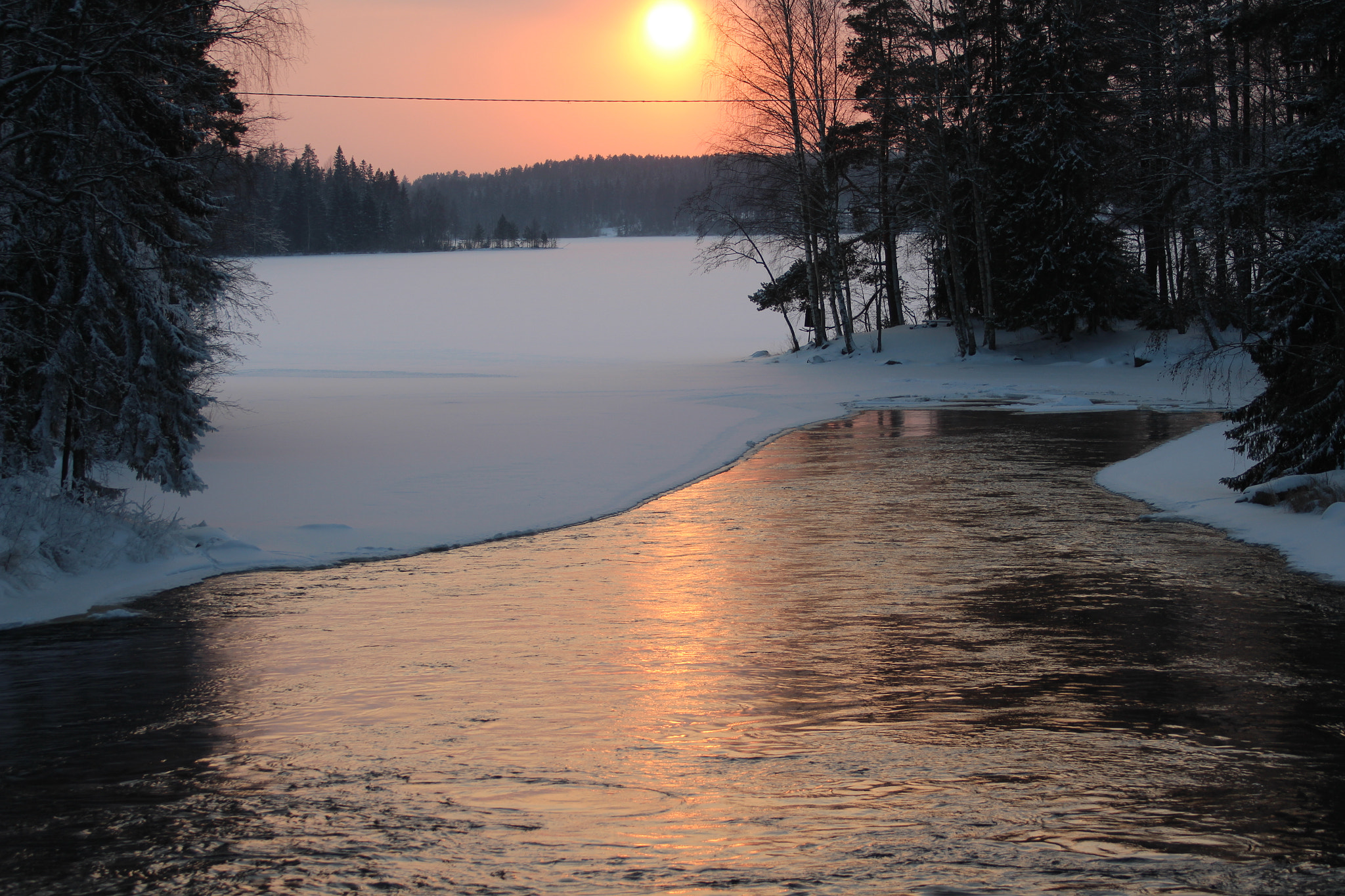Canon EOS 700D (EOS Rebel T5i / EOS Kiss X7i) sample photo. Beautiful winter sunset photography