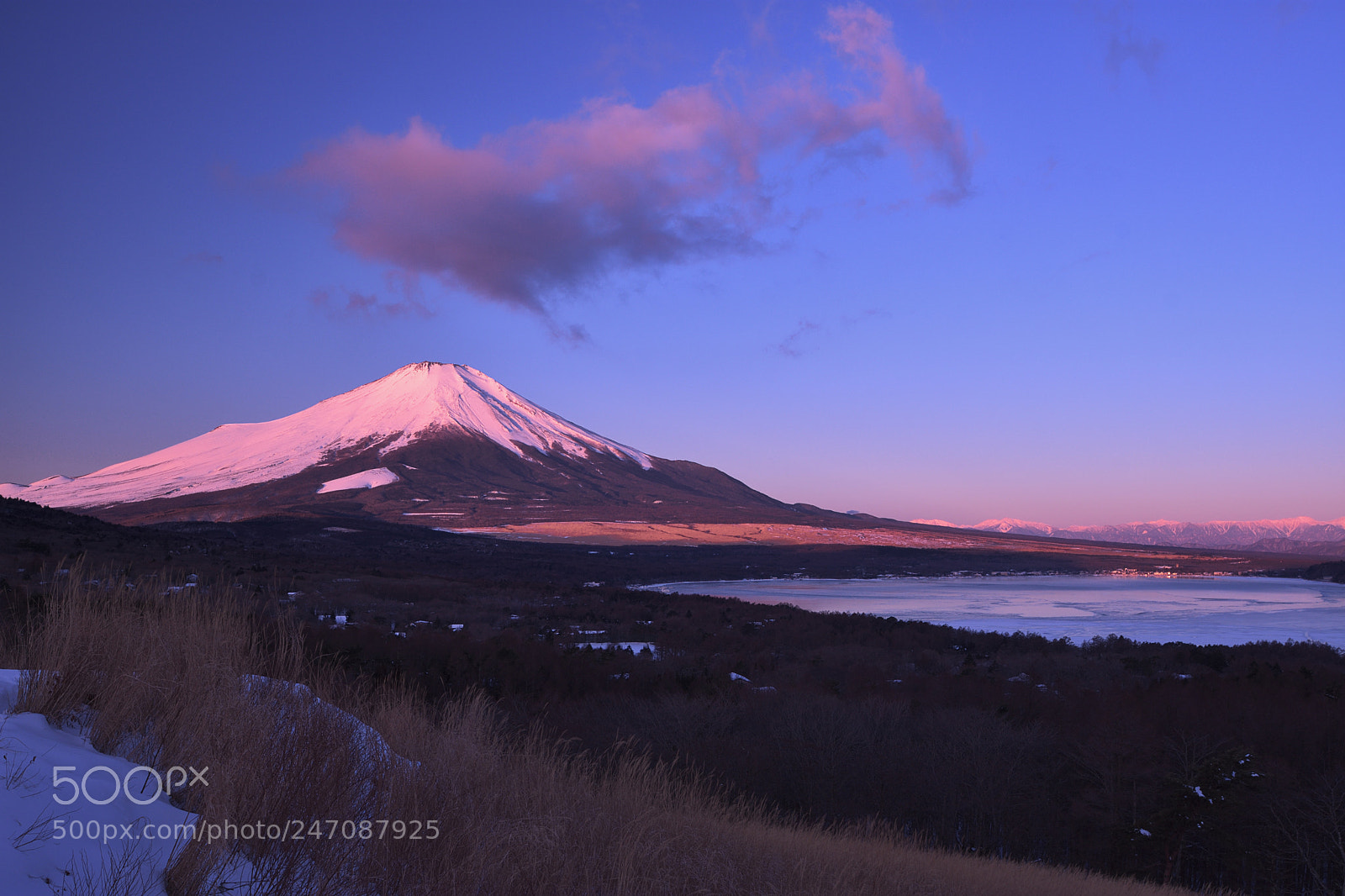 Nikon D7200 sample photo. Moning glow of mt.fuji photography