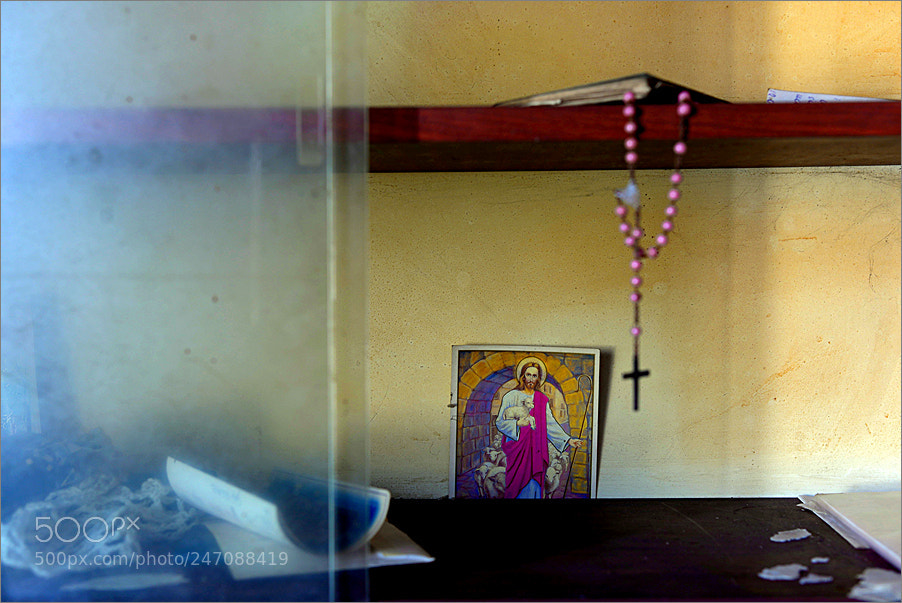 Nikon D610 sample photo. Rosary in an abandoned photography