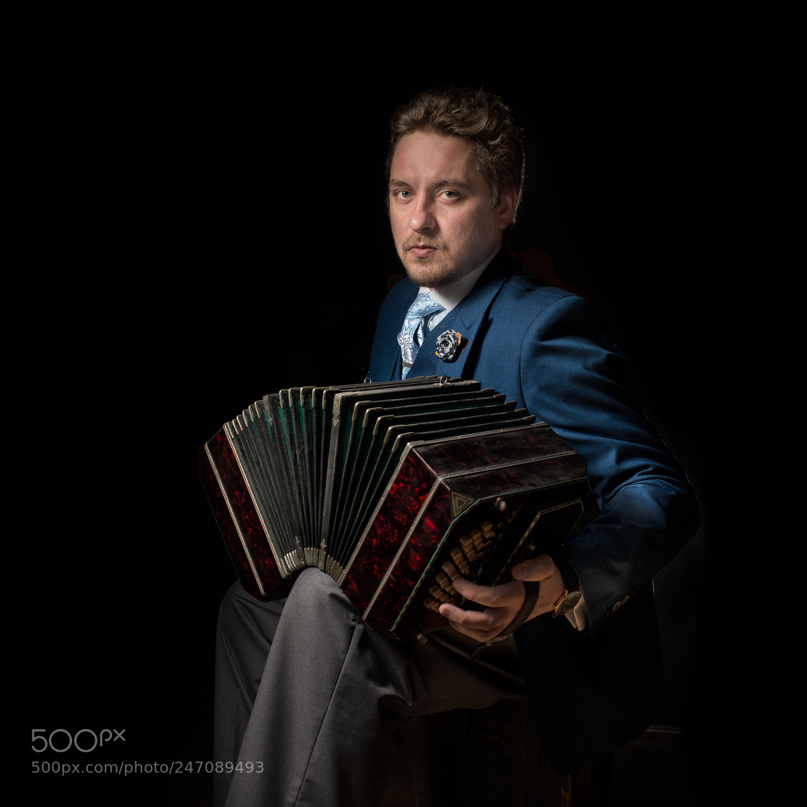 Nikon D800 sample photo. Bandoneonista photography