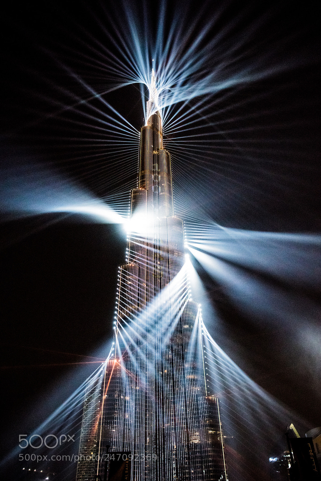 Nikon D810 sample photo. Burj khalifa & show photography