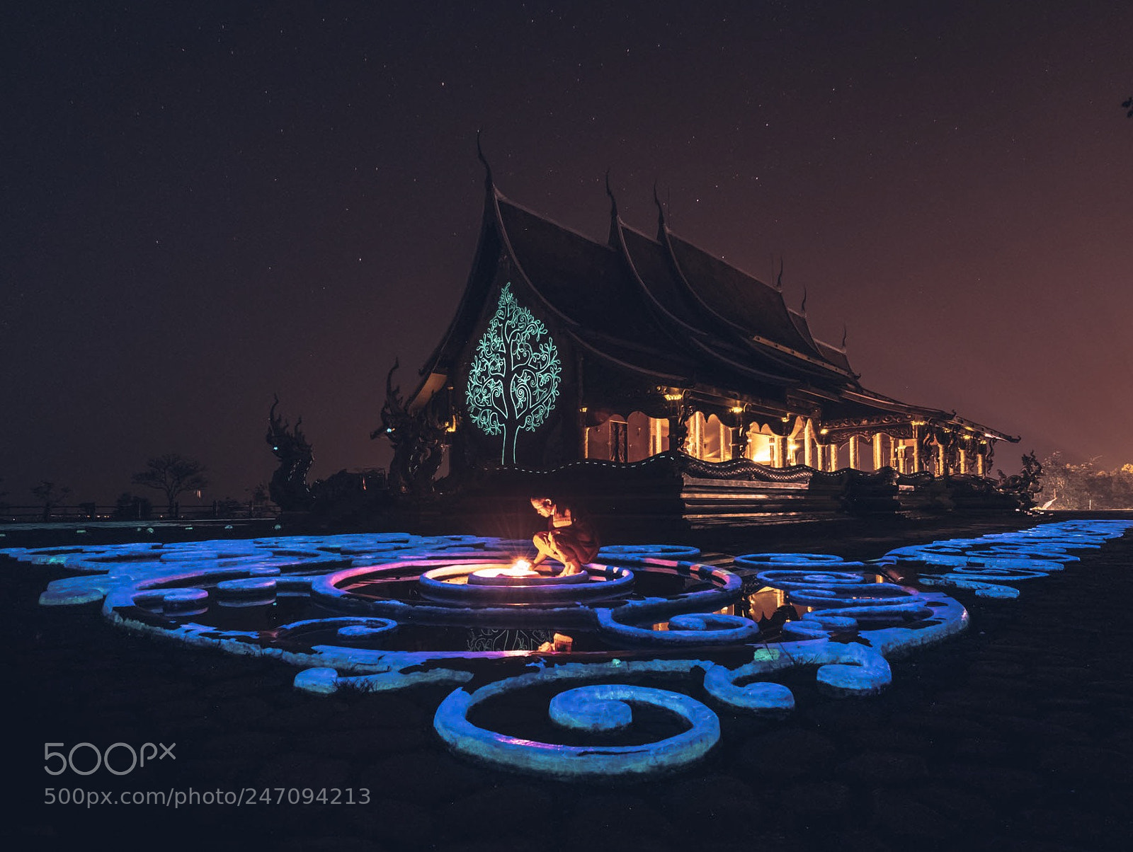 Fujifilm X-T2 sample photo. Illumination temple in thailand photography