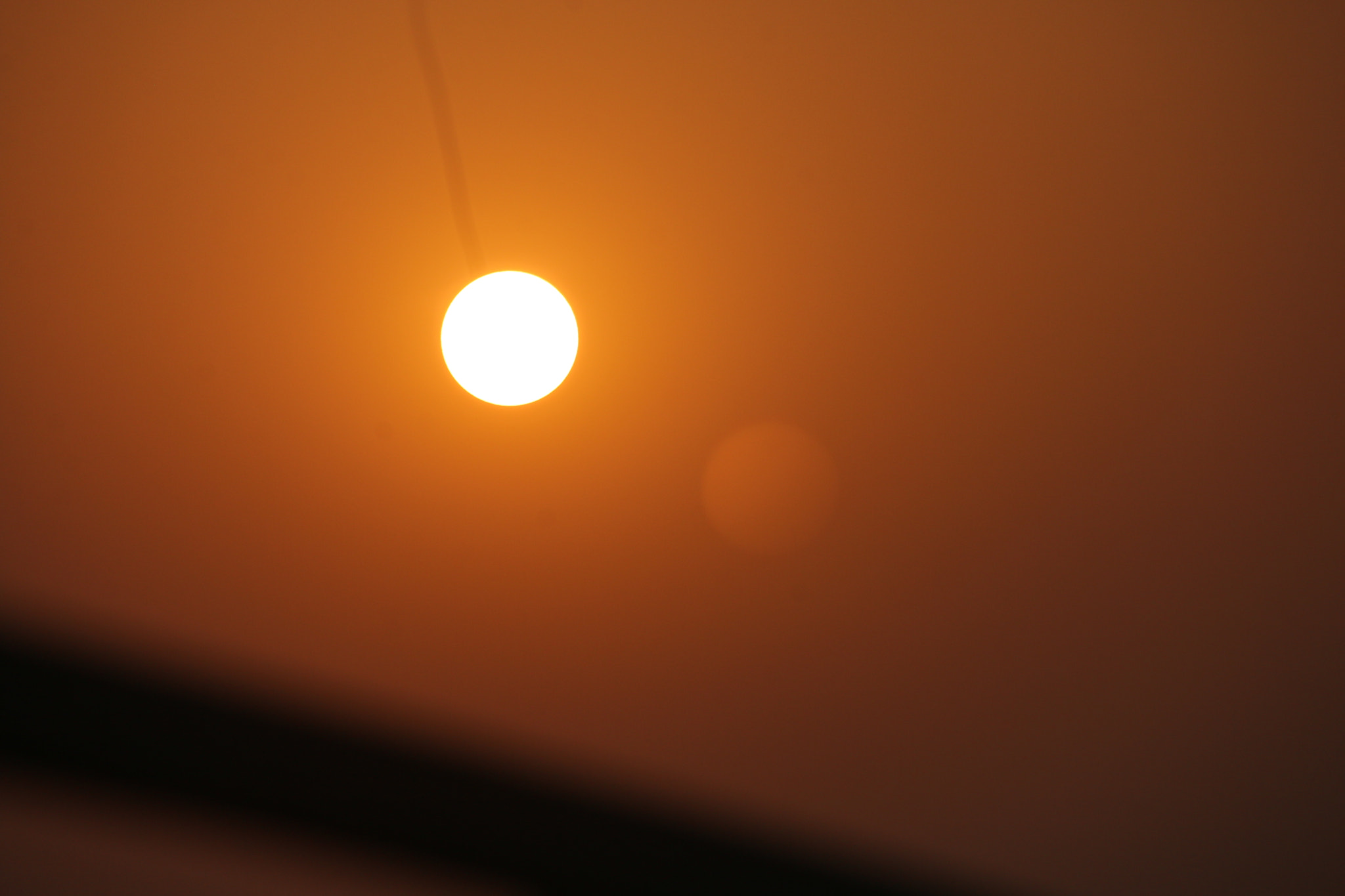 Canon EF-S 55-250mm F4-5.6 IS STM sample photo. Orange sun photography