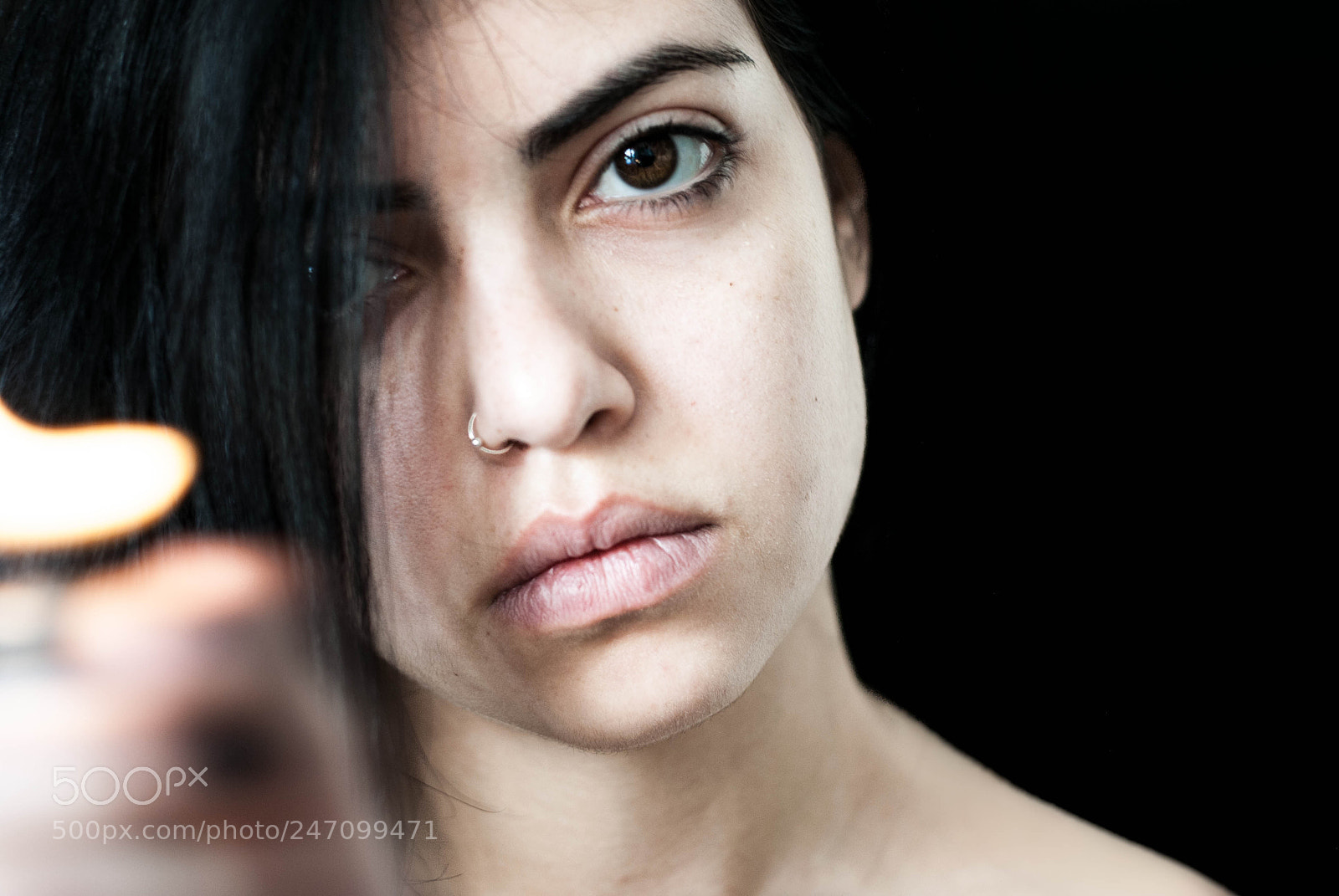 Nikon D3000 sample photo. Face photography