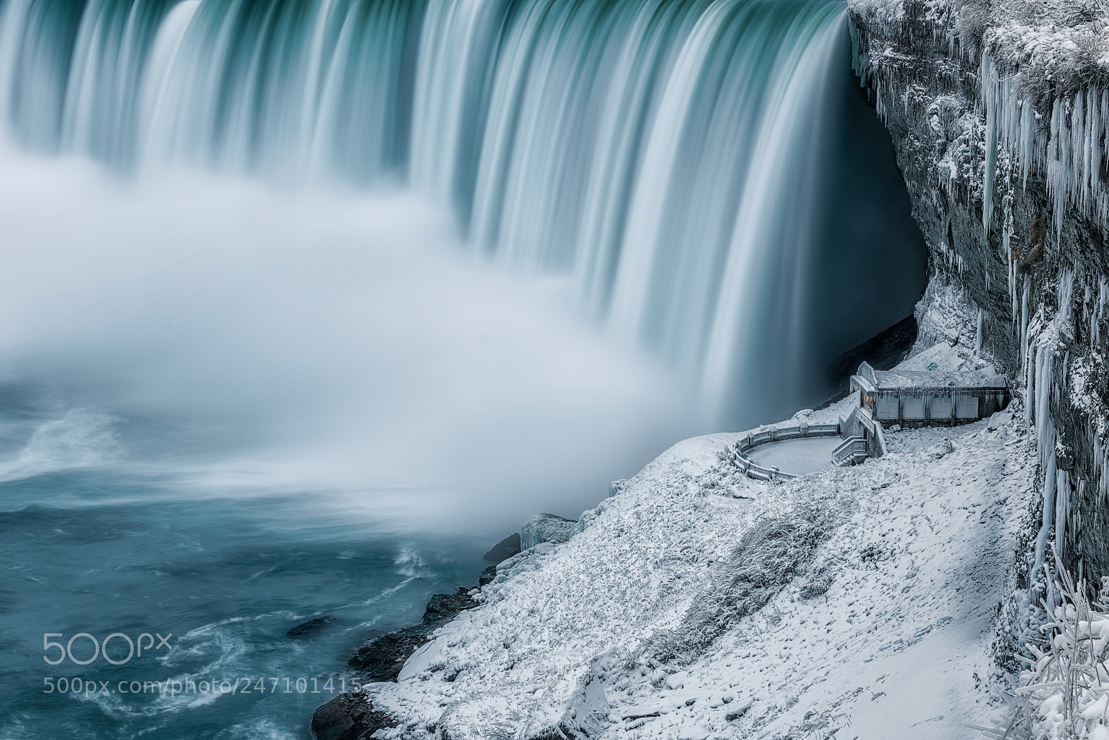 Nikon D810 sample photo. Winter at niagara falls photography