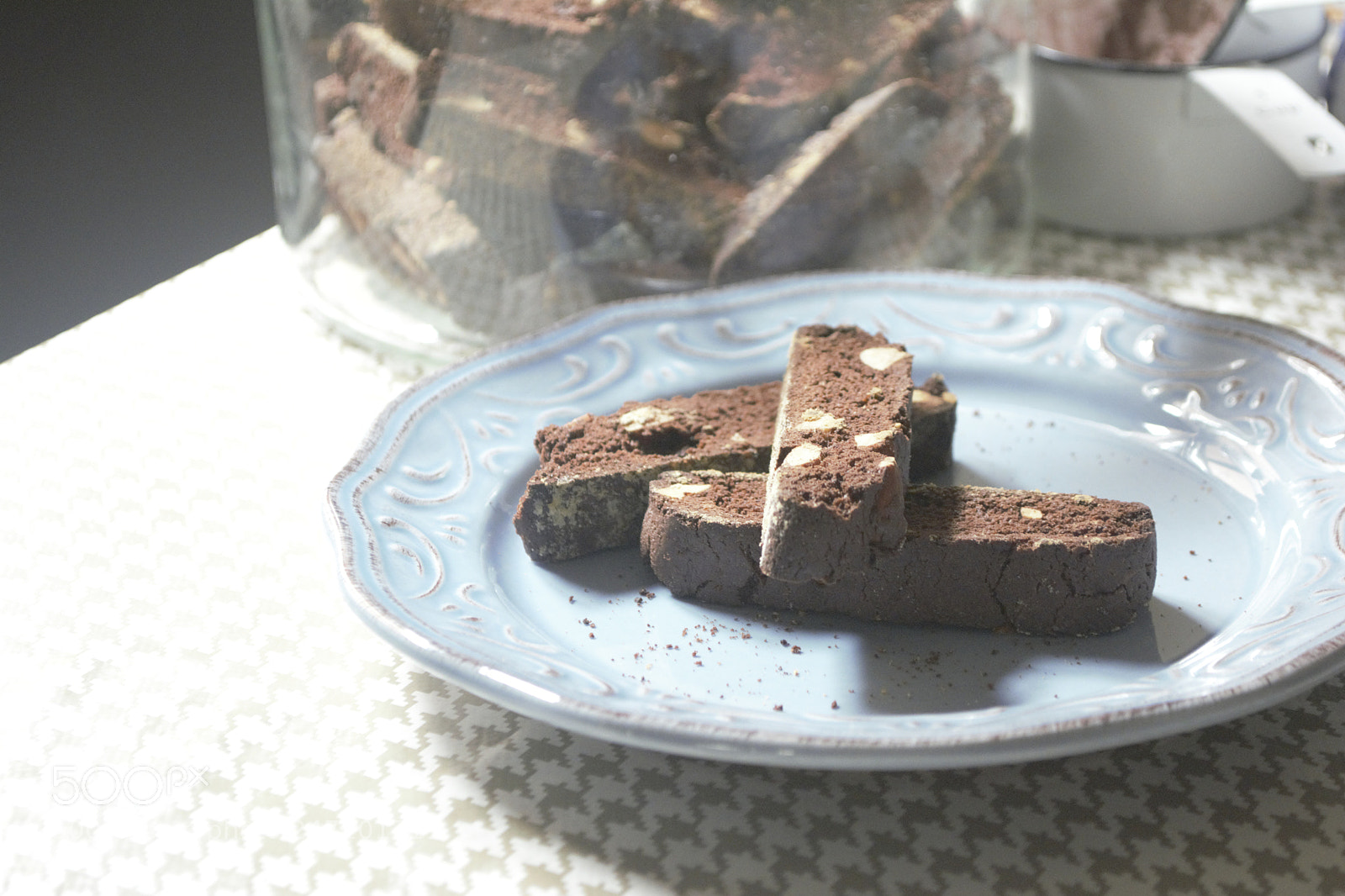 Nikon D7100 sample photo. Choco almond bscotti photography