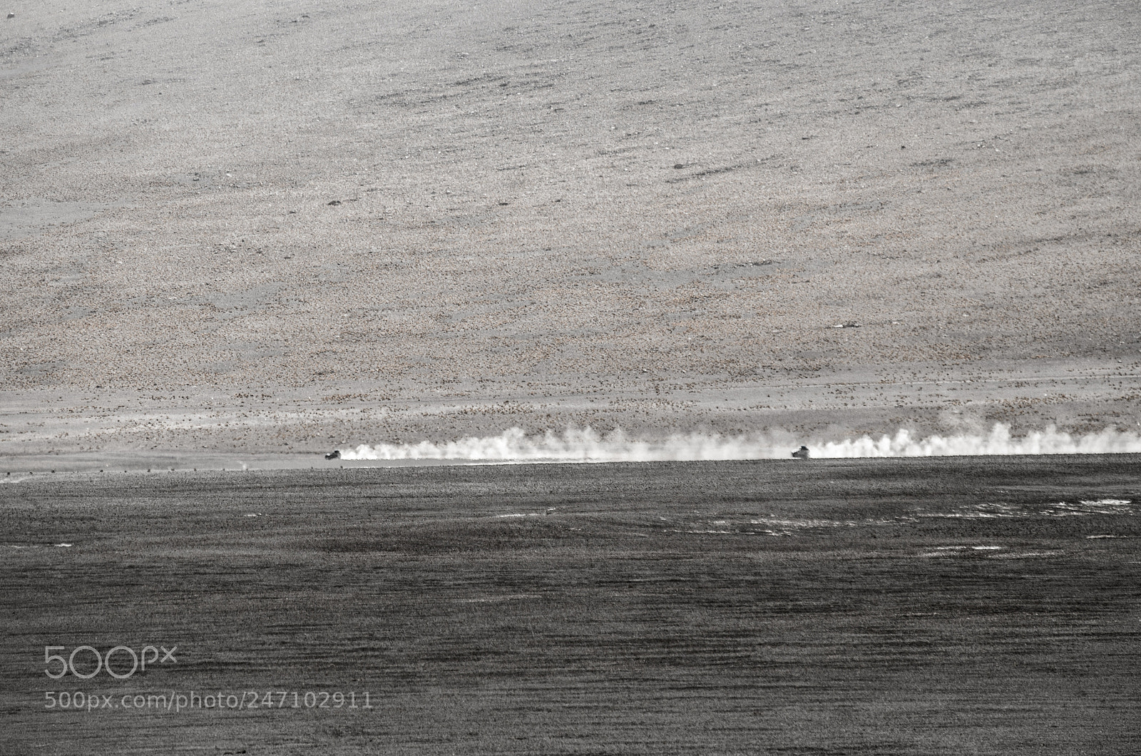 Pentax K-50 sample photo. Cars in the desert photography