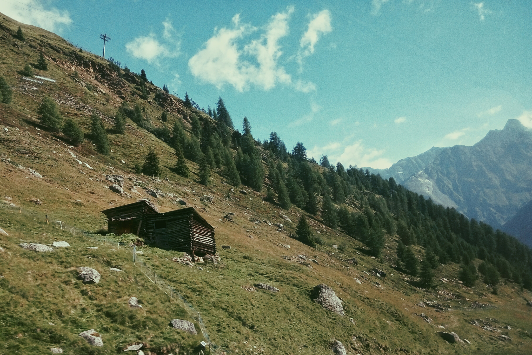 Meizu m2 note sample photo. Small cabin in alps. photography