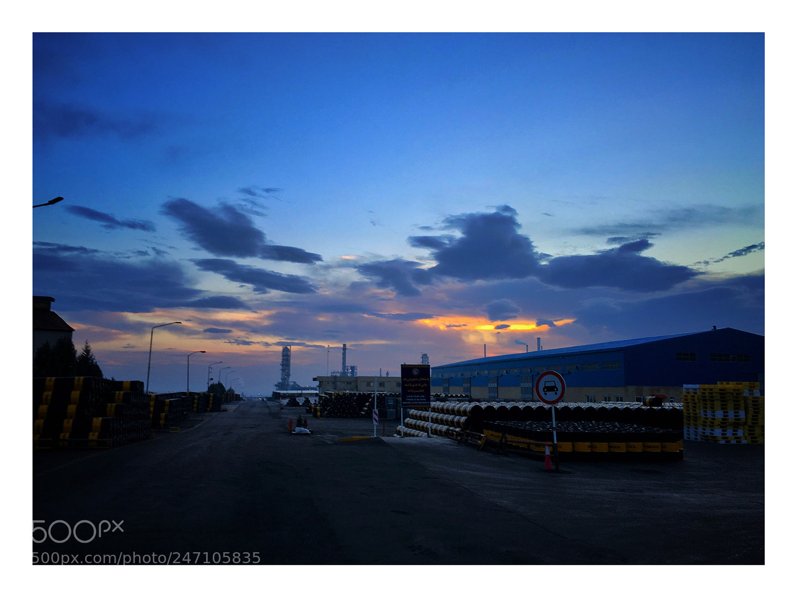 Apple iPhone 6s sample photo. Sunrise in refinery photography