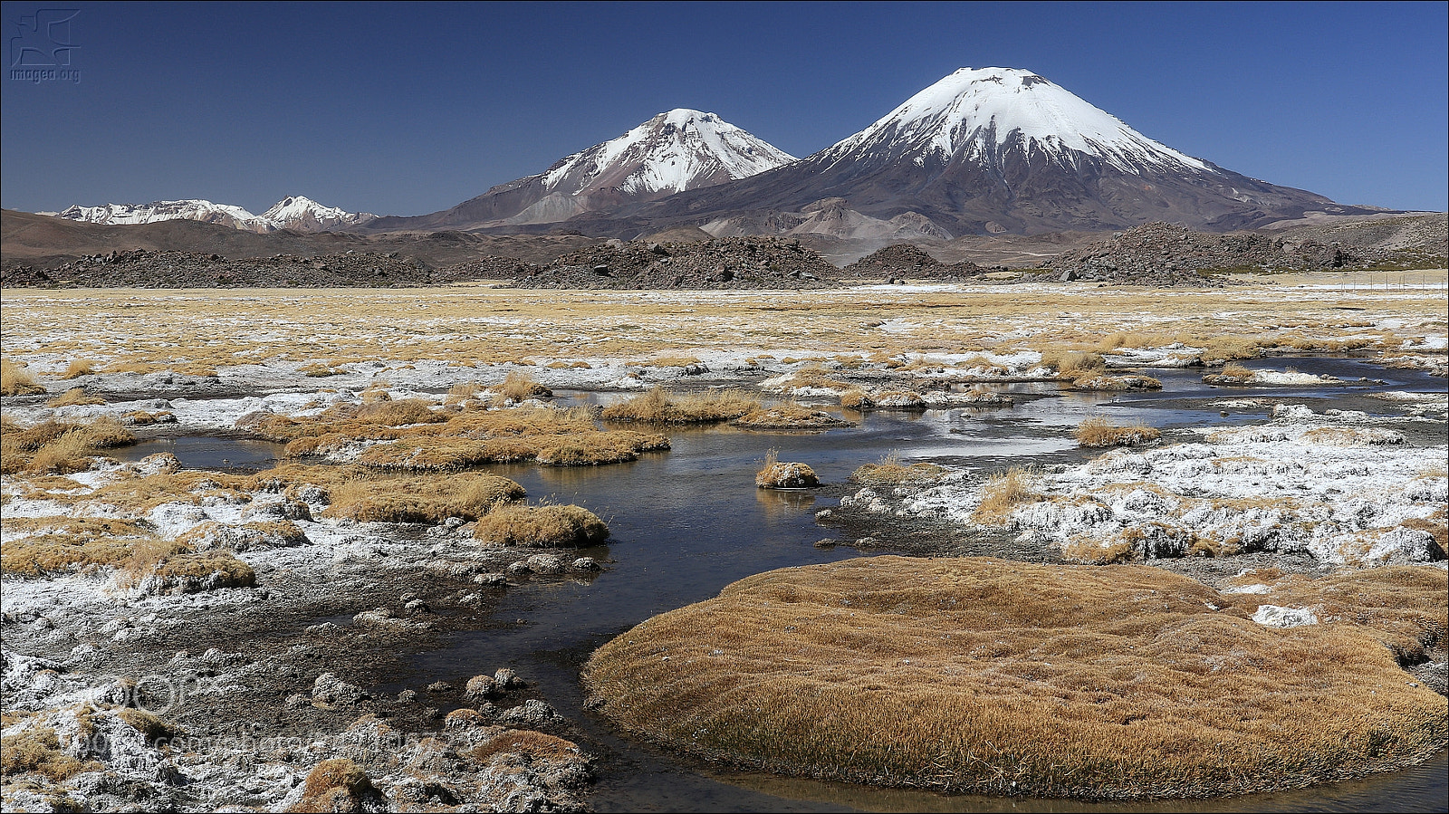 Canon EOS M5 sample photo. Parinacota and pomerape volcanos photography