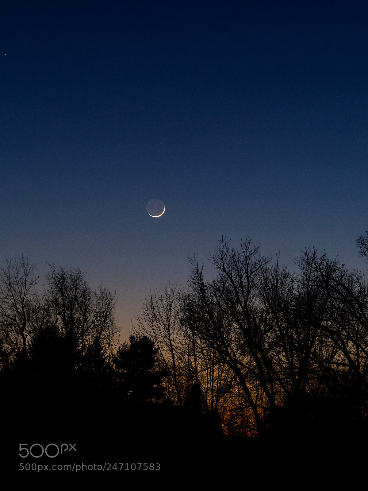 Olympus PEN-F sample photo. Moon at sunset photography
