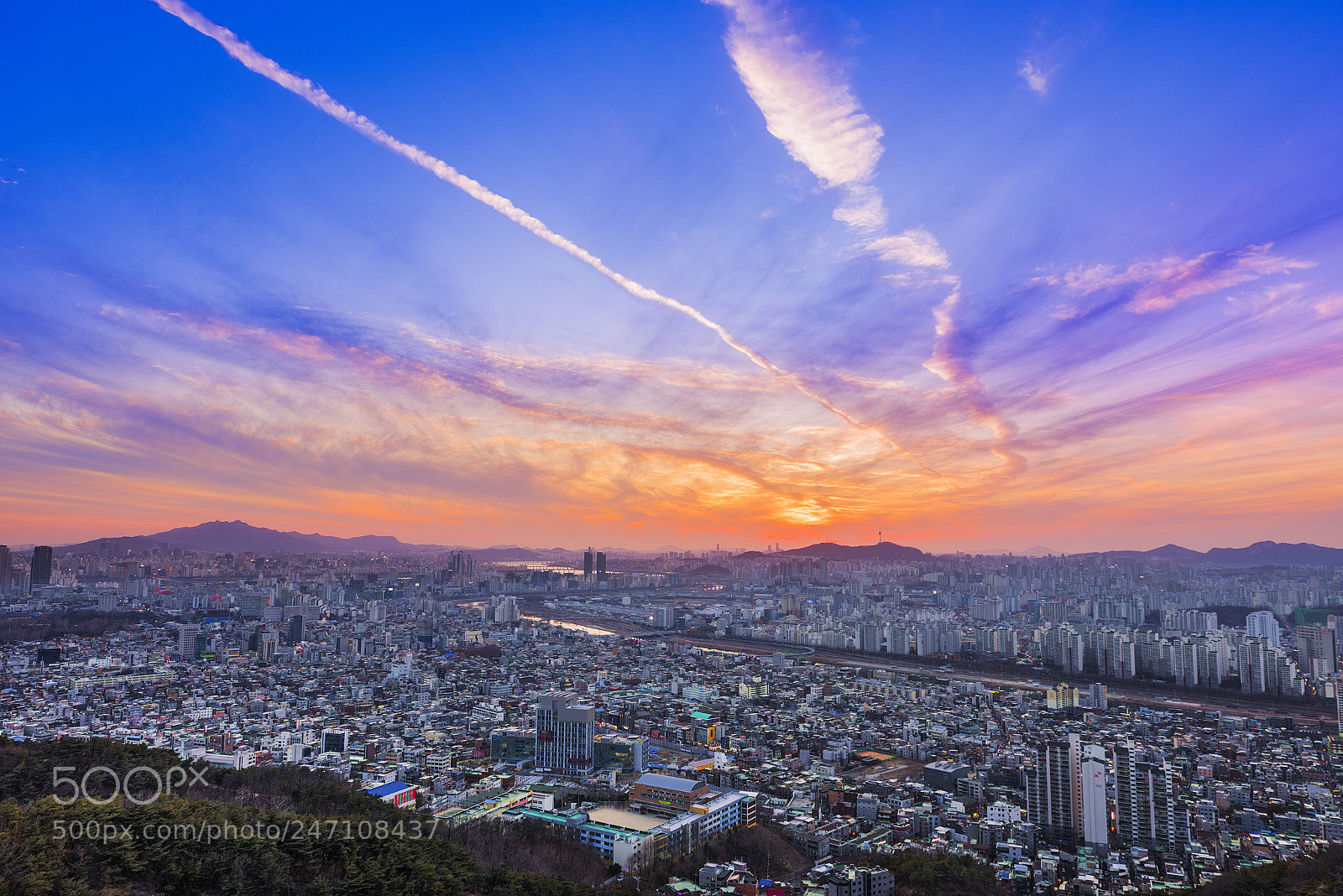 Nikon D810 sample photo. Seoul sunset photography