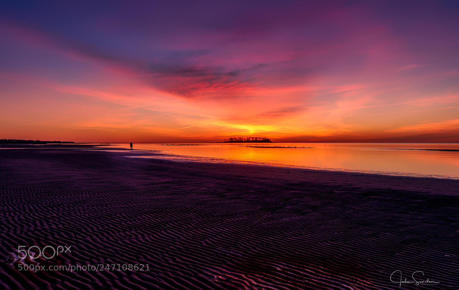 Nikon D810 sample photo. Sunrise low tide photography
