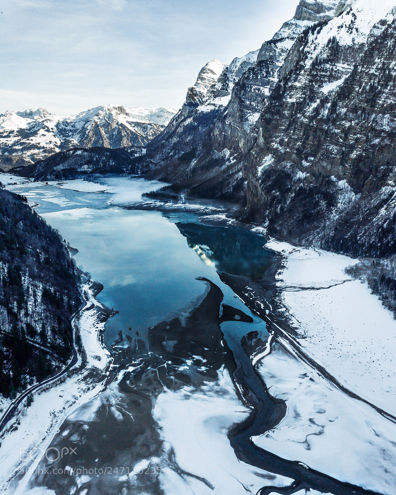 DJI FC220 sample photo. Klöntalersee photography