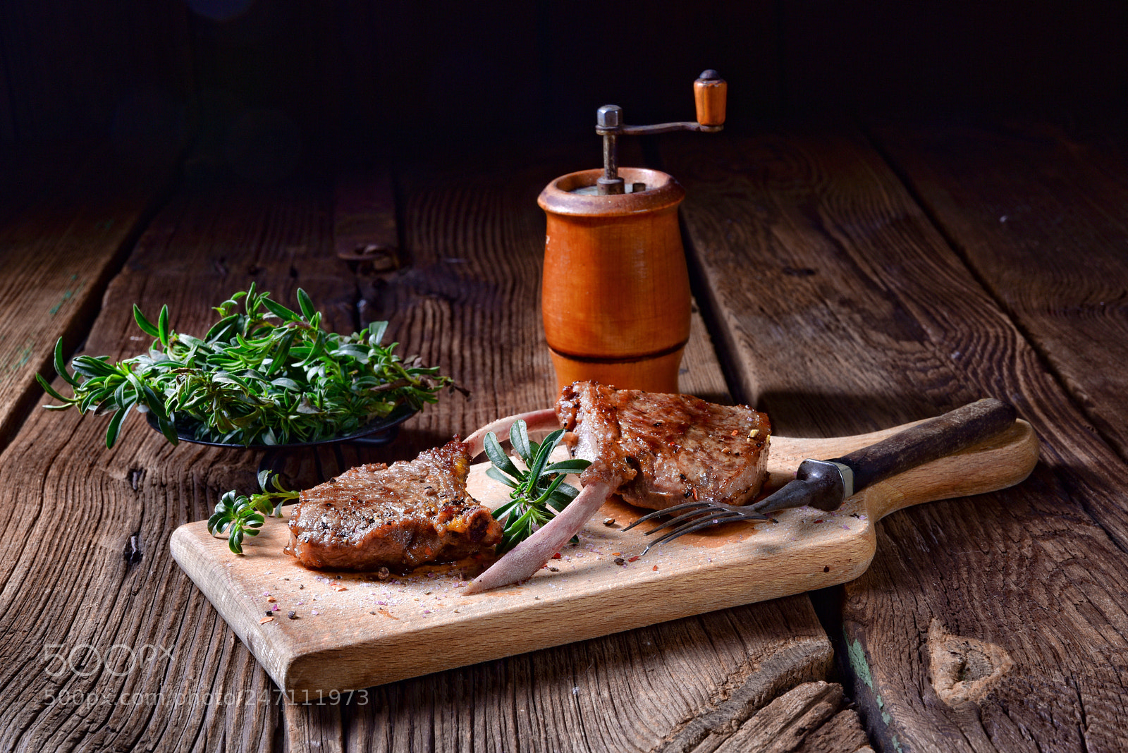 Nikon D810 sample photo. Grilled lamb chops an photography