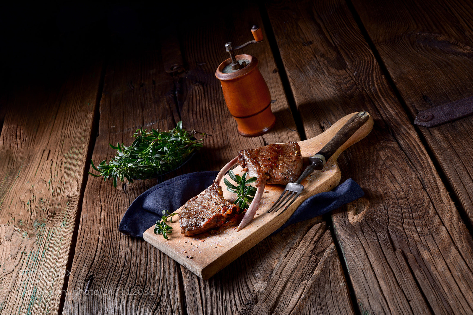 Nikon D810 sample photo. Grilled lamb chops an photography