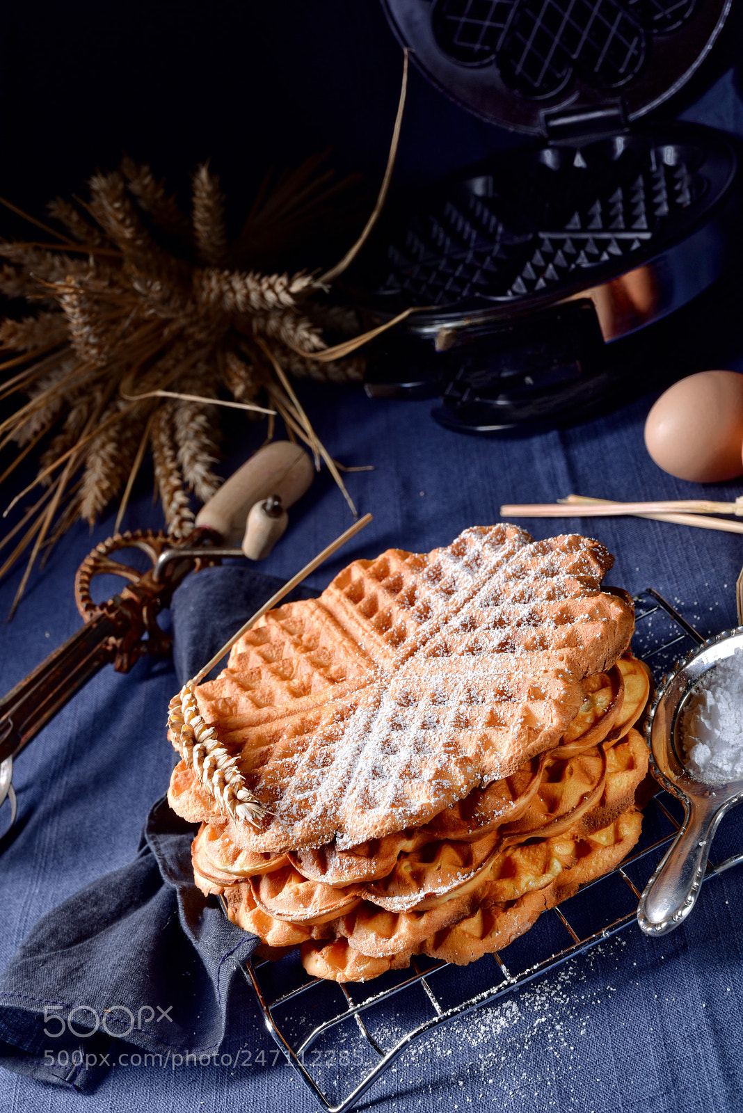 Nikon D810 sample photo. Fresh and tasty waffle photography