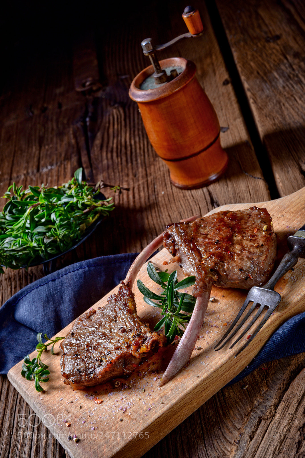 Nikon D810 sample photo. Grilled lamb chops an photography