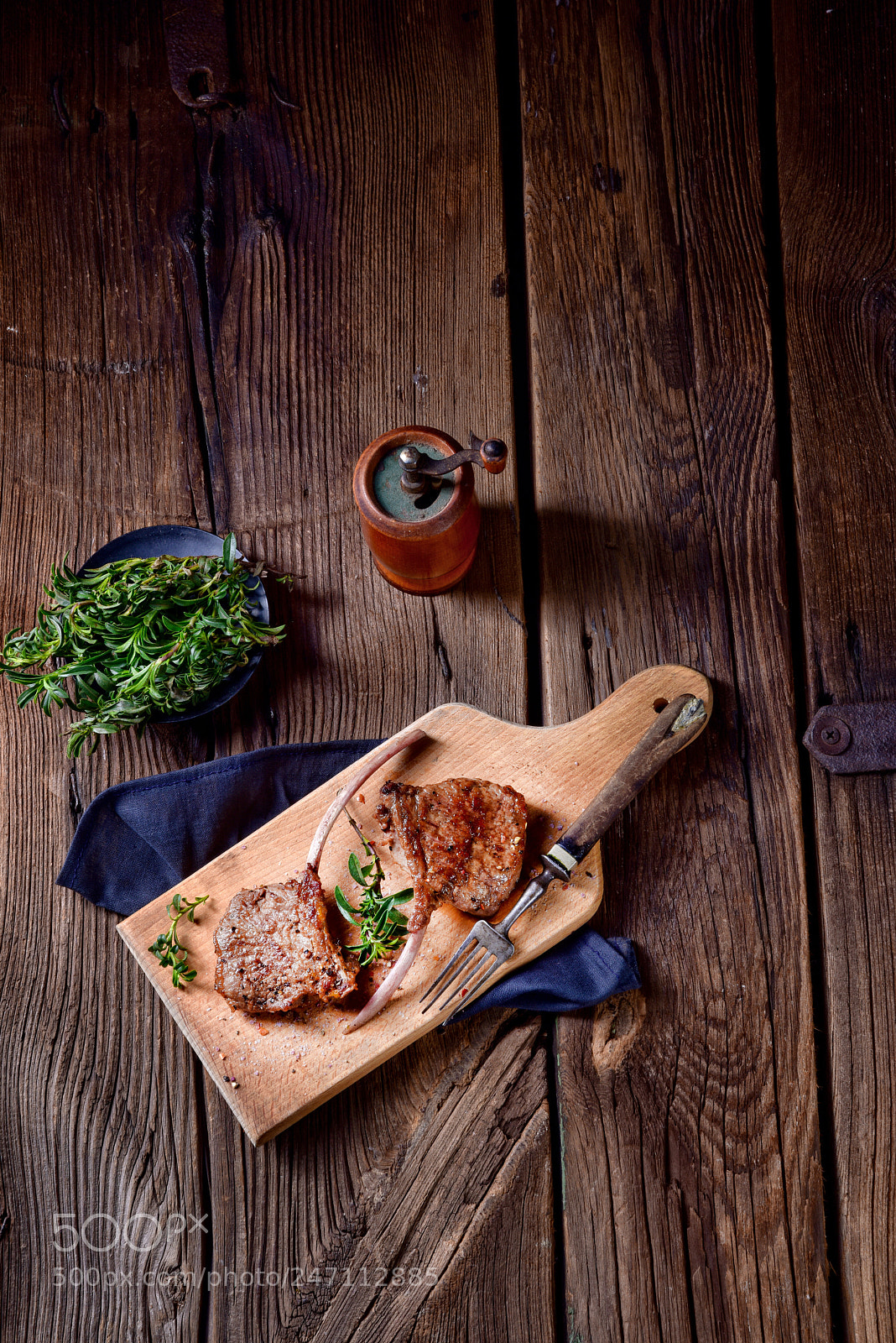 Nikon D810 sample photo. Grilled lamb chops an photography
