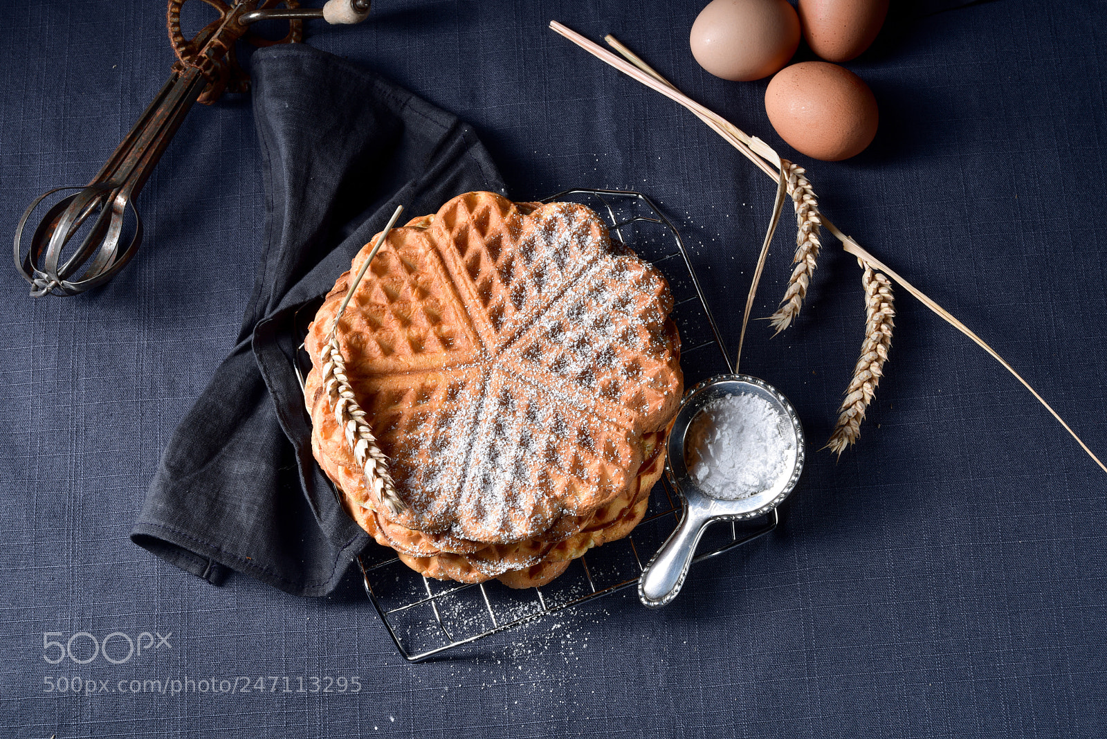Nikon D810 sample photo. Fresh and tasty waffle photography