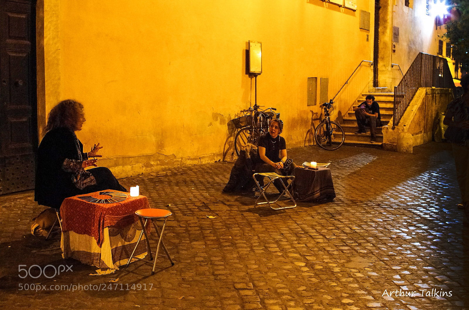 Pentax K-5 sample photo. Fortune tellers await their photography