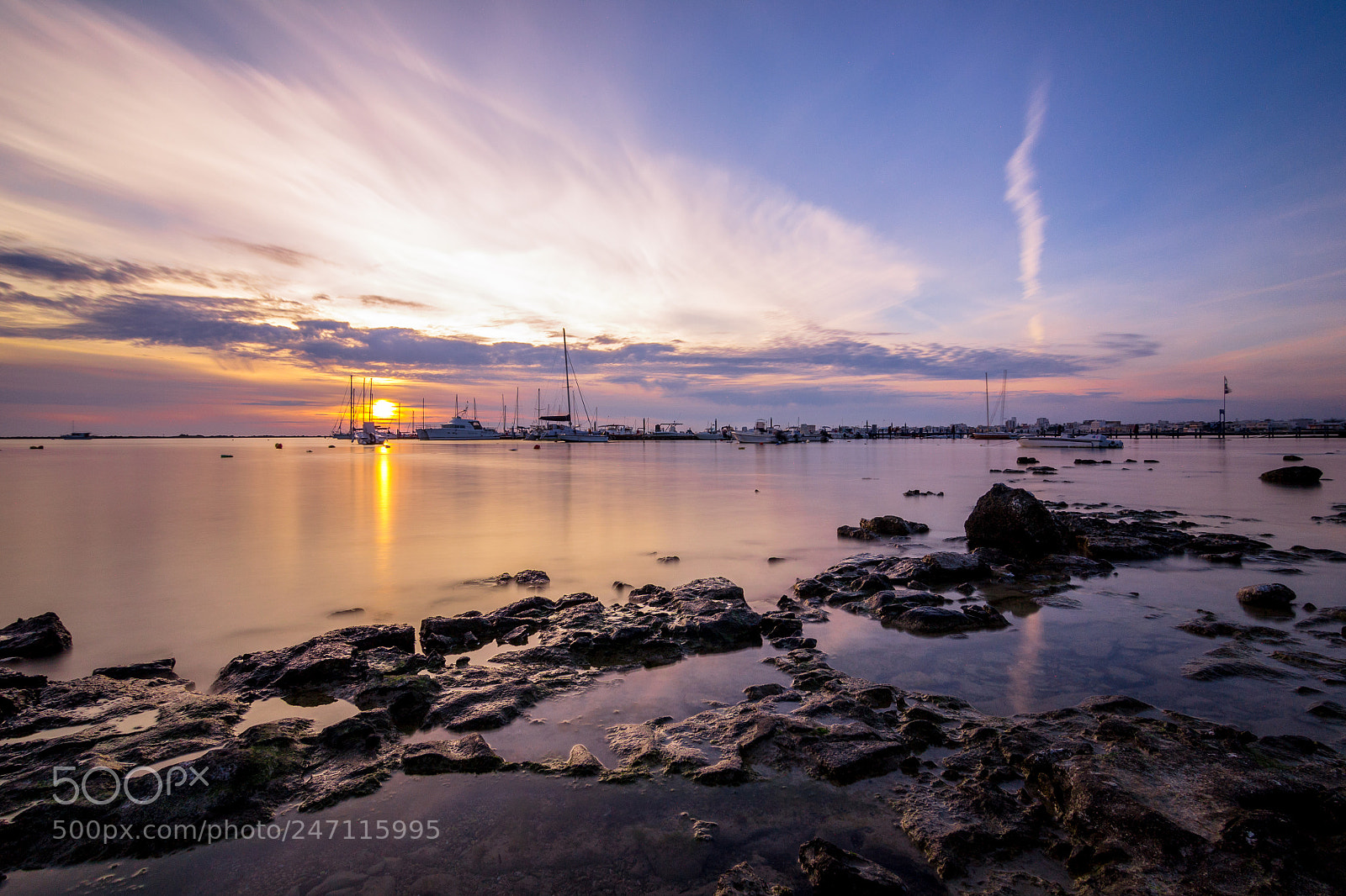 Nikon D3100 sample photo. Coloured sunset in salento photography
