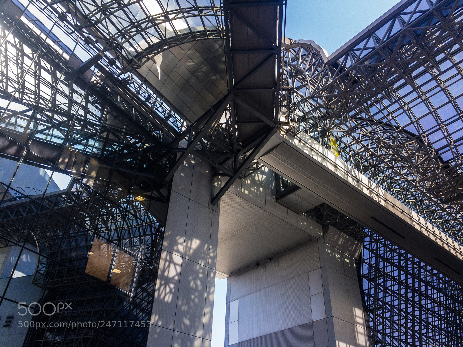 Apple iPhone 6s sample photo. Kyoto station building photography