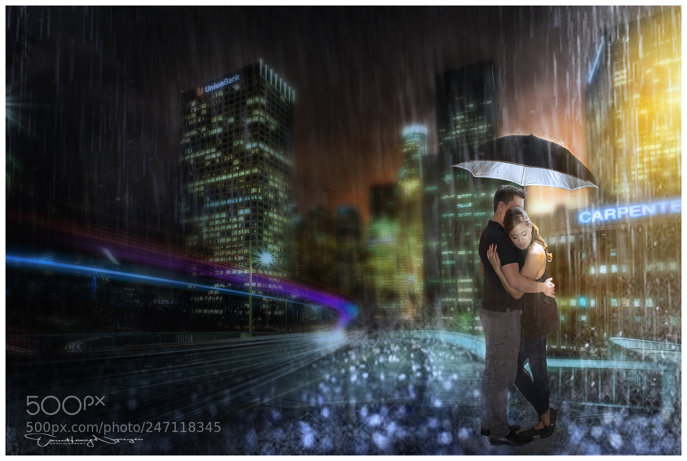 Nikon D700 sample photo. In the rain photography