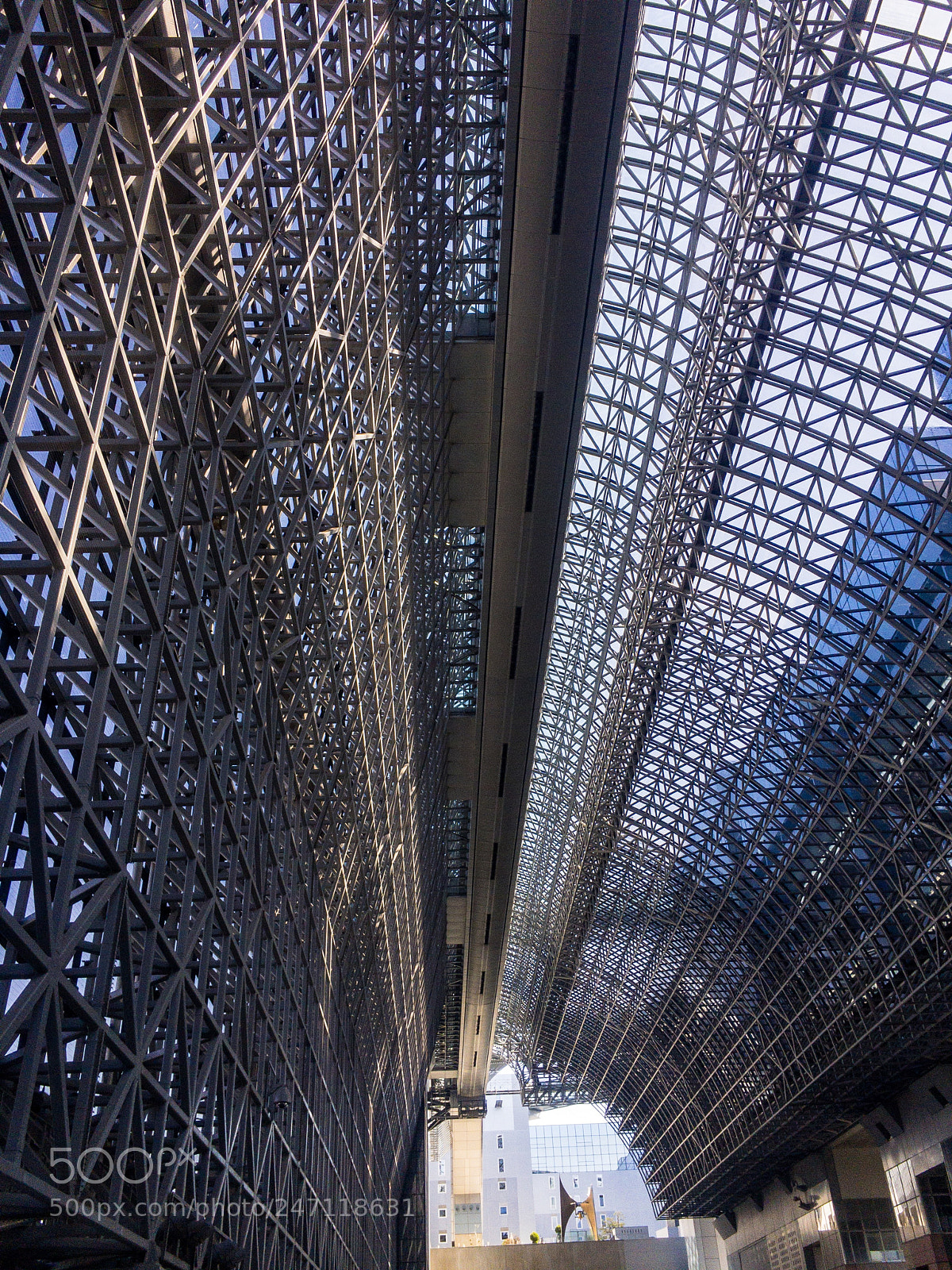 Apple iPhone 6s sample photo. Kyoto station building photography