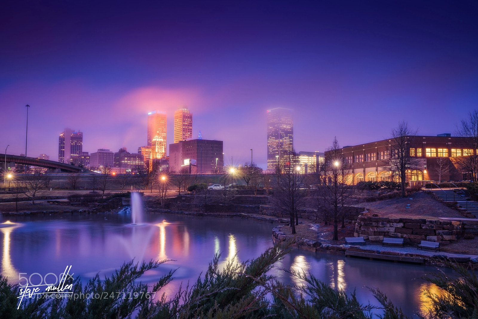 Sony a7R III sample photo. Tulsa fog photography