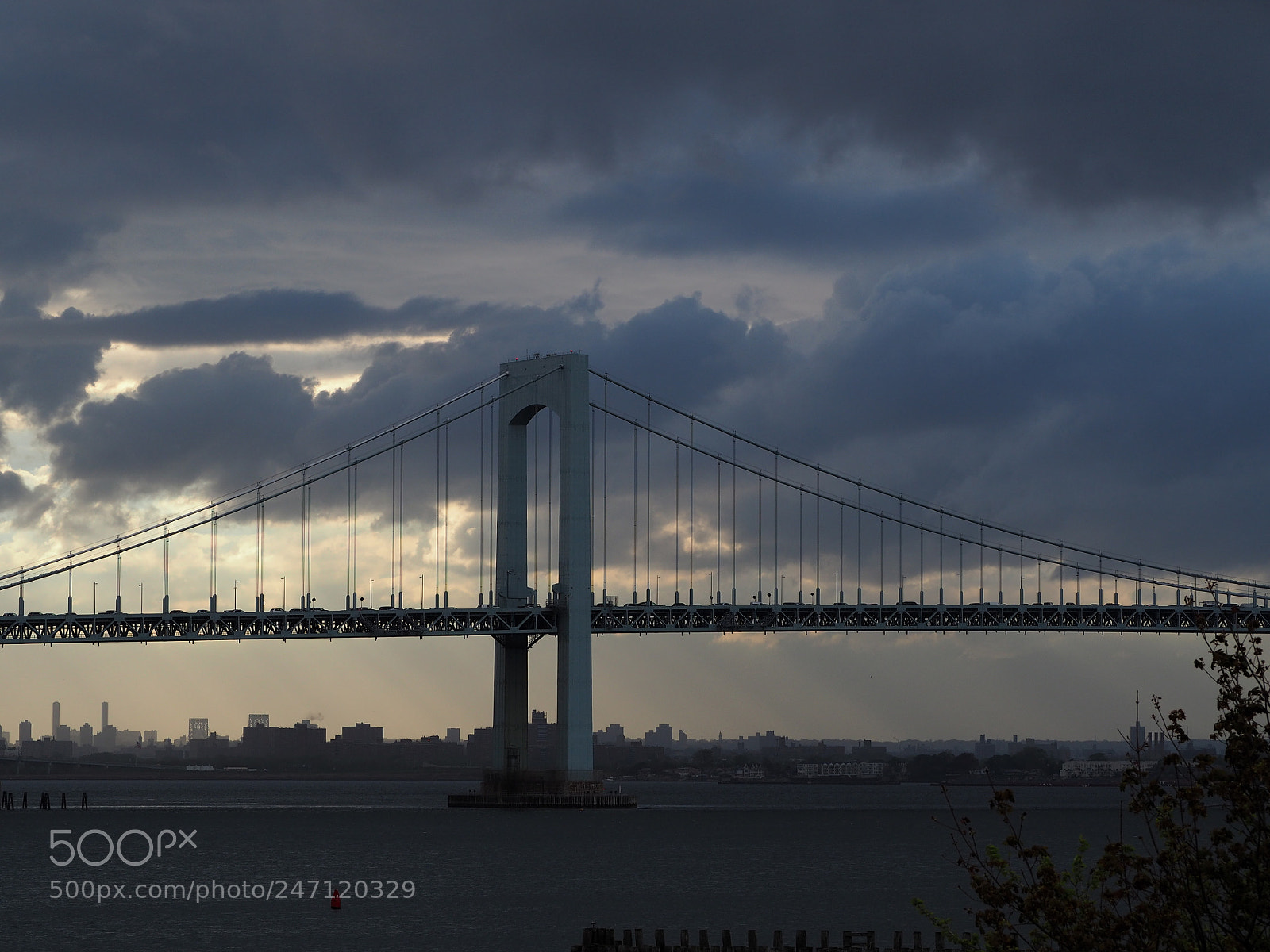 Olympus OM-D E-M10 II sample photo. Storm clouds over bridge photography