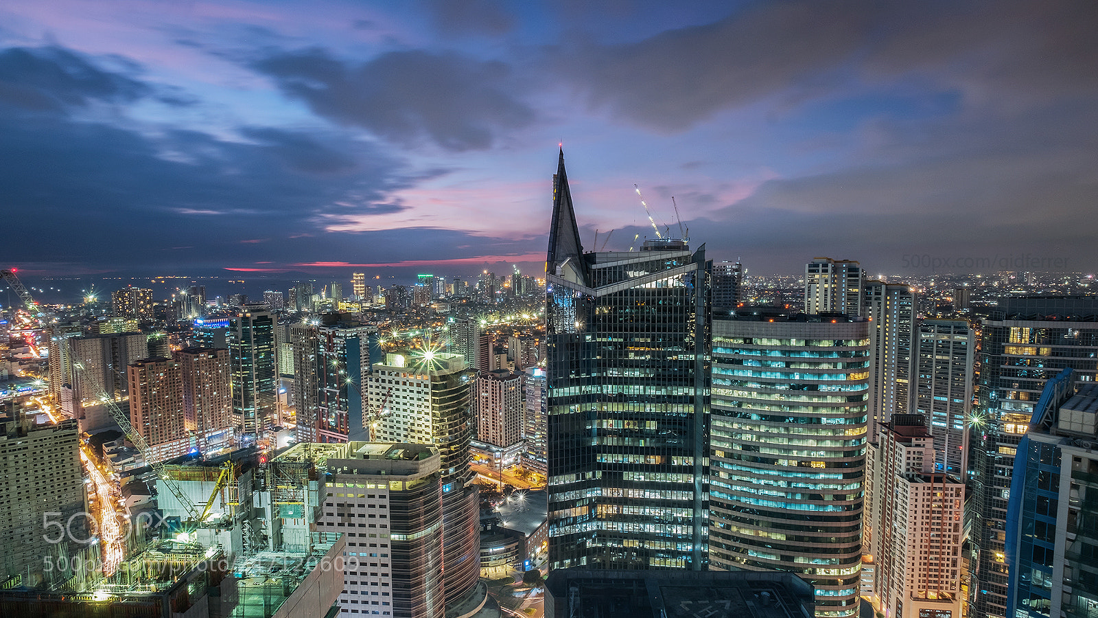 Fujifilm X-T2 sample photo. City lights dusk photography